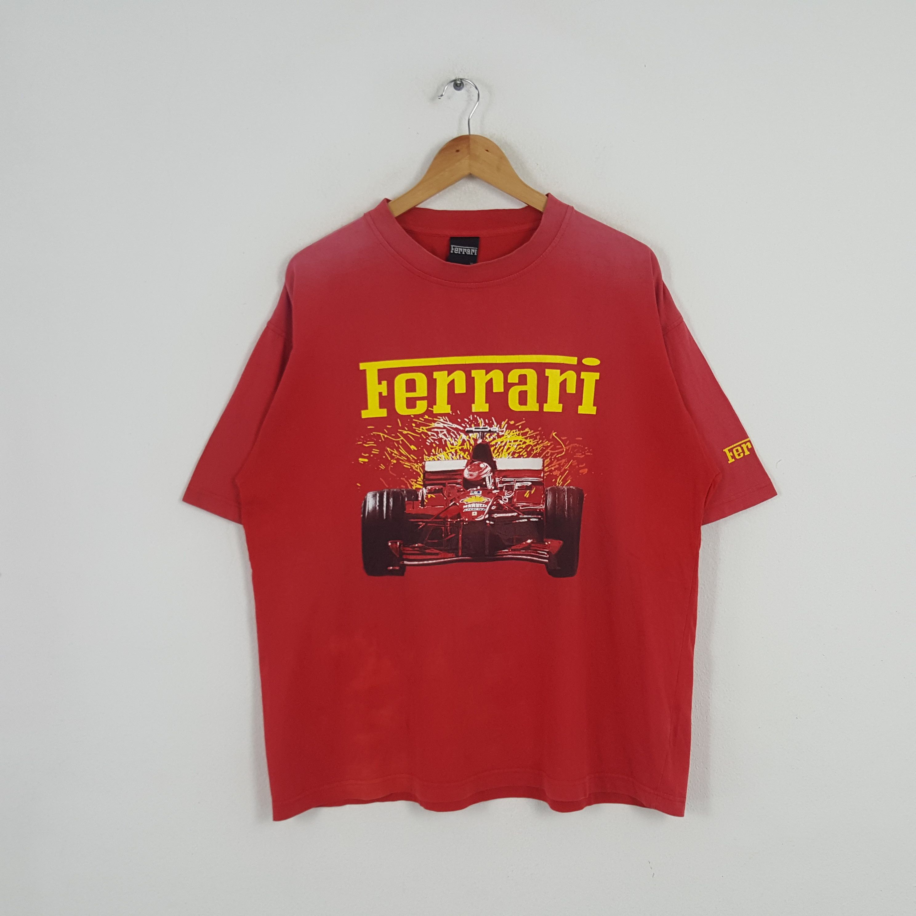 Ferrari × Vintage Vintage Ferrari Formula One Racing Team Tshirt Size US L / EU 52-54 / 3 - 1 Thumbnail