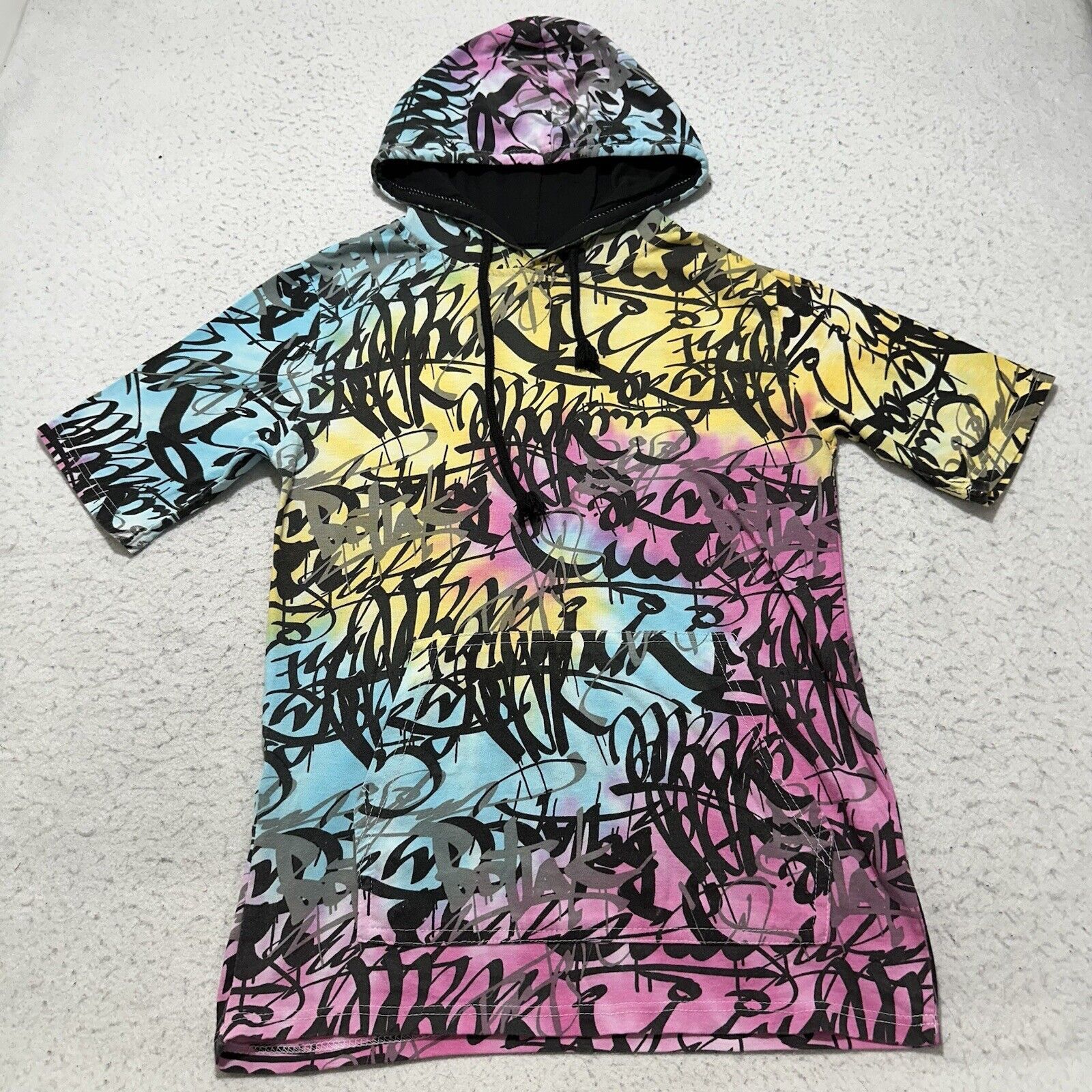 Massive Massive Small Hooded Graphic T Shirt Colorful Tie Dye Tee Size US S / EU 44-46 / 1 - 1 Thumbnail