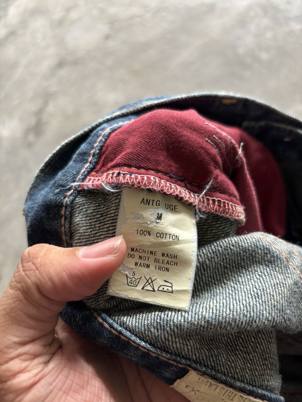 20471120 × Japanese Brand distressed Antgauge sashiko boro side pocket punk cross Size US 31 - 6 Thumbnail