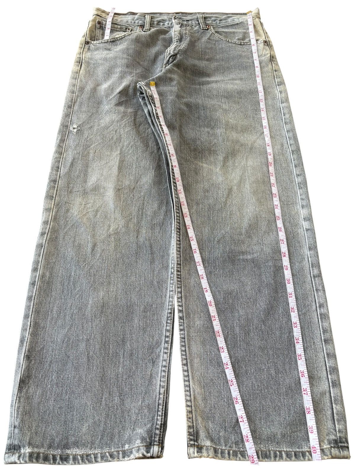 Levi's Vintage 90s Levis 539 Charcoal Wash Baggy Jeans Size US 34 / EU 50 - 11 Thumbnail