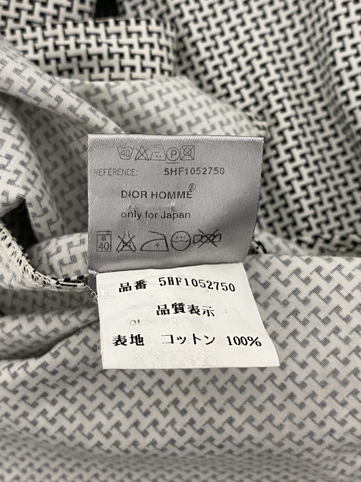 Dior 2000's Dior Homme Japan Patterned Shirt Size US M / EU 48-50 / 2 - 3 Thumbnail