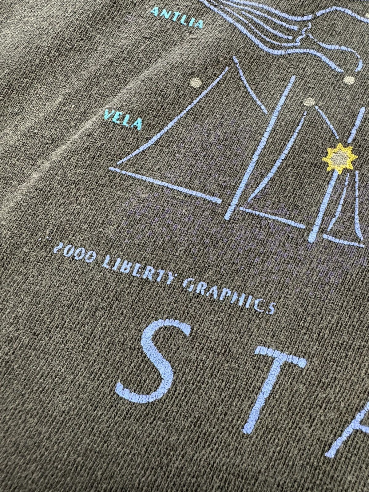 Vintage 2000 Starry Night Liberty Graphics Hanes Tee XL
