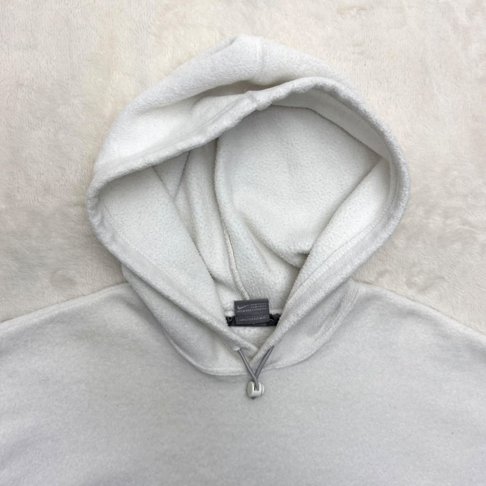 Nike Nike Hoodie Sweatshirt Mens Large White Pullover Fleece Logo Embroidered Swoosh Pockets Sports Shirt Size US L / EU 52-54 / 3 - 2 Thumbnail