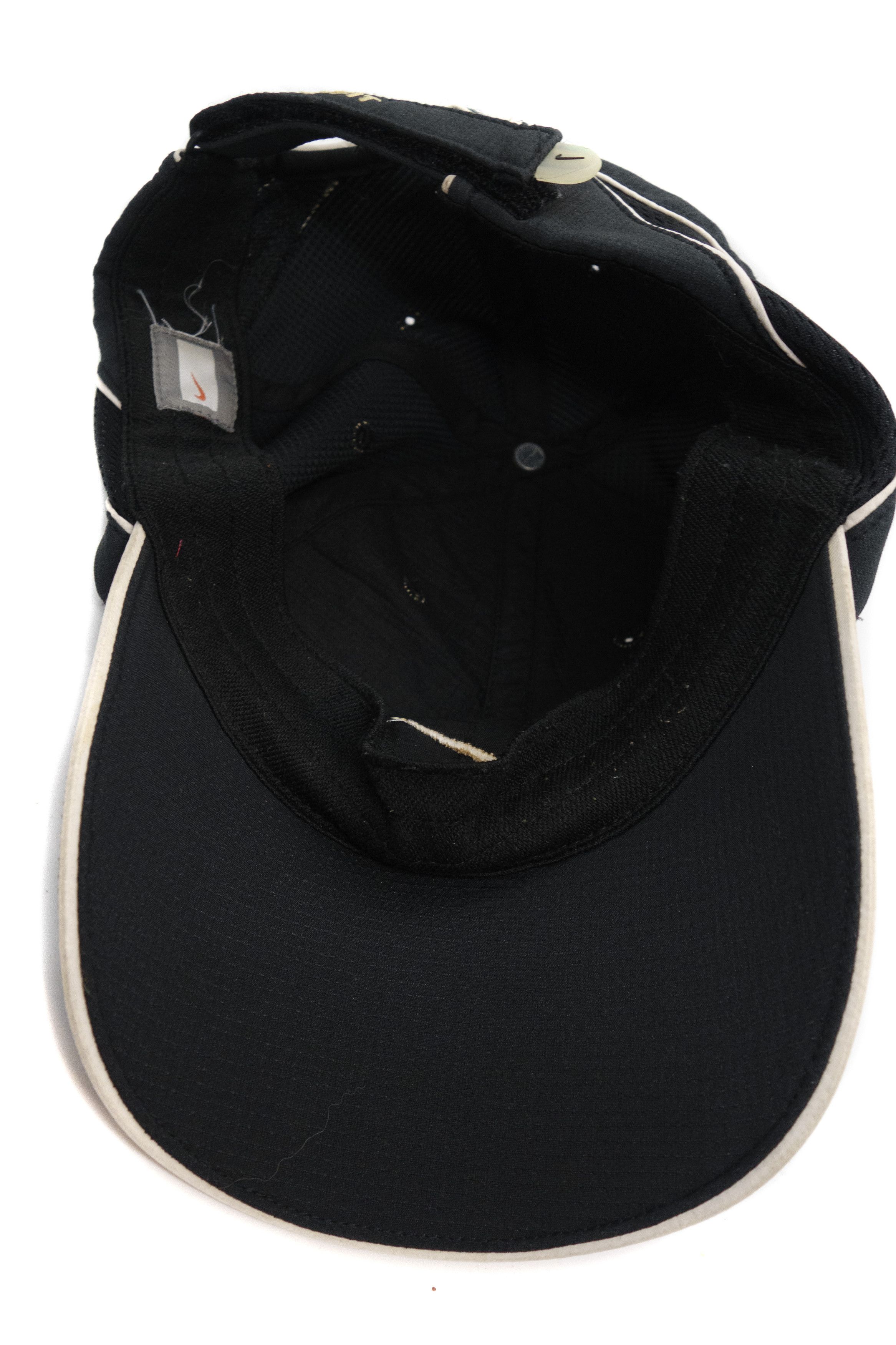 Nike NikeFit Textured Logo Striped Cap 00s Vintage Size ONE SIZE - 5 Thumbnail