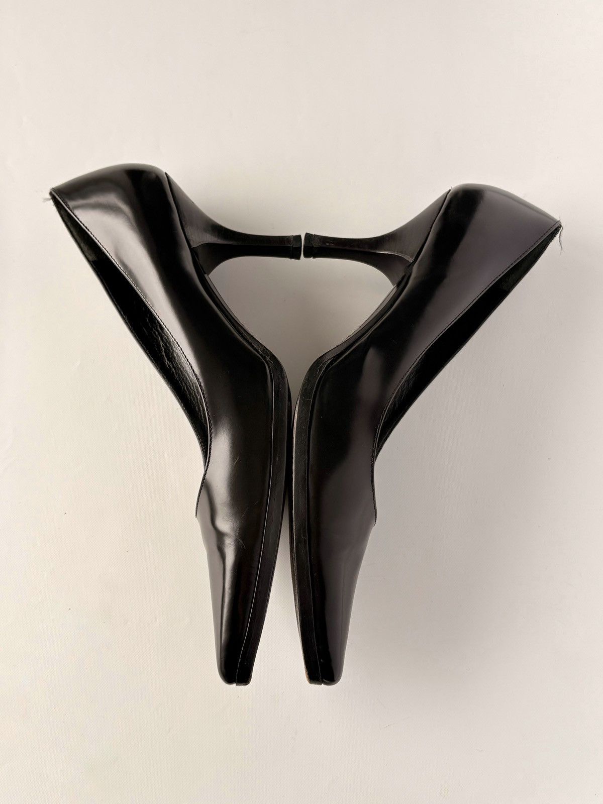 Prada Prada black leather high heels pointed toe pumps 39 US 9 Size US 9 / IT 39 - 5 Thumbnail