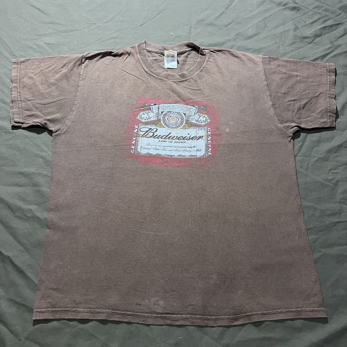 Vintage Vintage Y2K Budweiser Beer Logo Tee L graphic streetwear Size US L / EU 52-54 / 3 - 2 Thumbnail