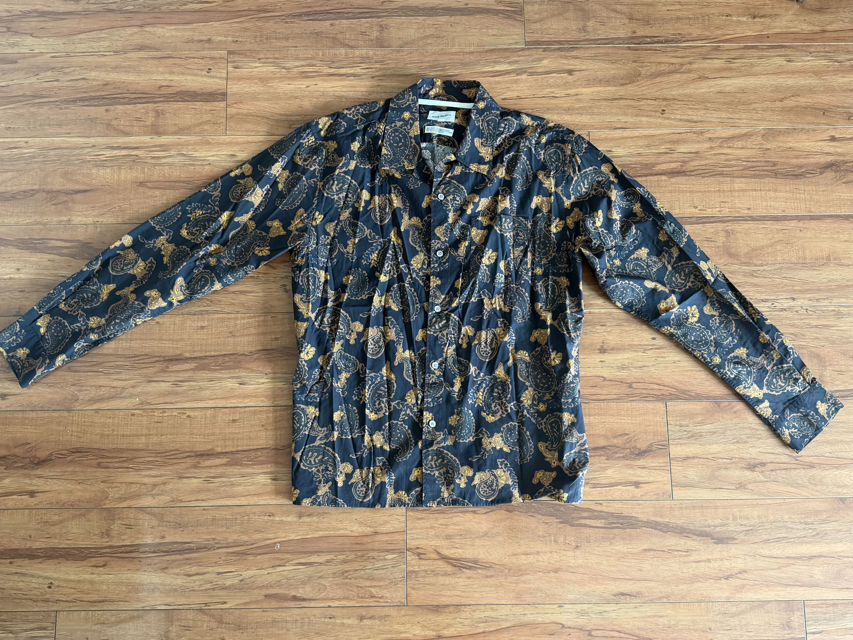 Norse Projects Carsten Paisley Floral Lightweight Camp Collar Shirt Size US M / EU 48-50 / 2 - 2 Thumbnail