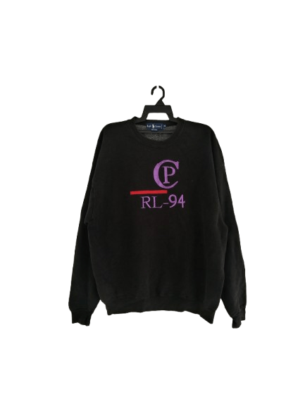 Polo Ralph Lauren Vintage 90s Ralph Lauren Sweatshirt Embroidery Logo Made Usa Size US XL / EU 56 / 4 - 1 Thumbnail
