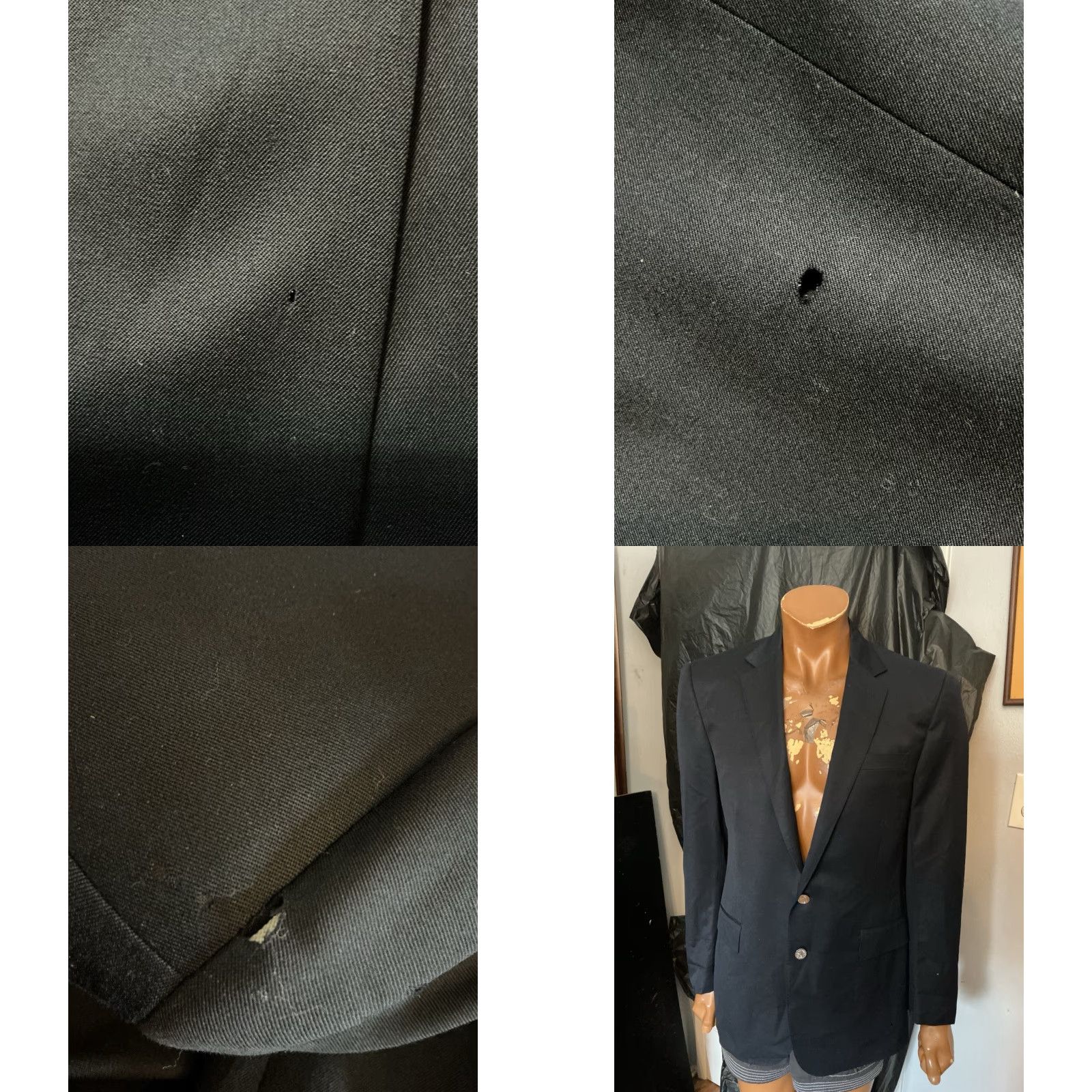 Ralph Lauren Ralph Lauren Black Label 100% Wool Navy Blue 2 Button Blazer Jacket Sz. 42L Size 42R - 10 Thumbnail