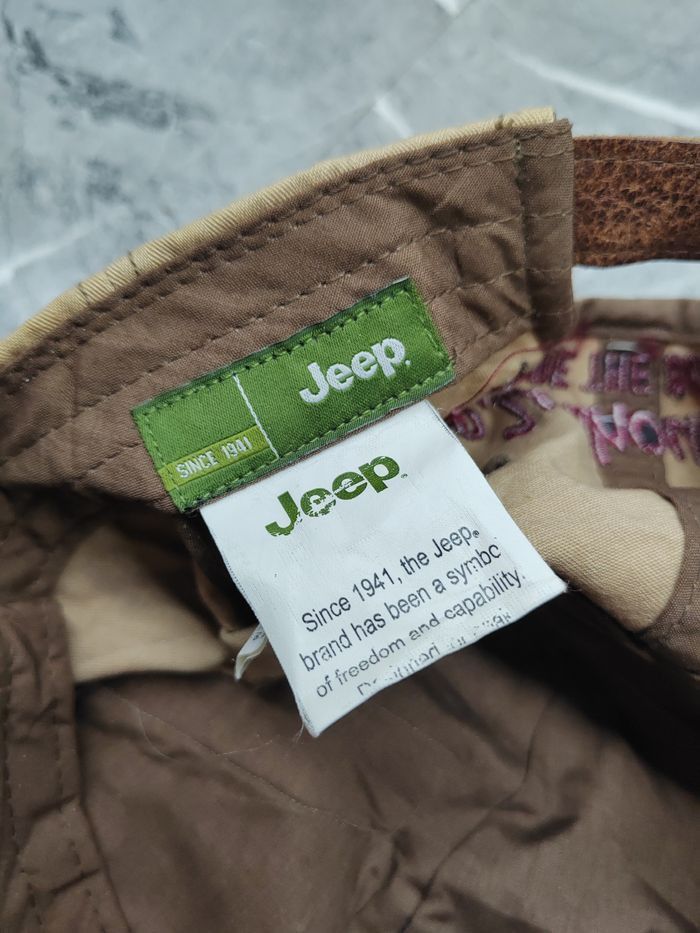 Jeep Vintage Jeep Distressed Style Cap Hat Size ONE SIZE - 6 Thumbnail