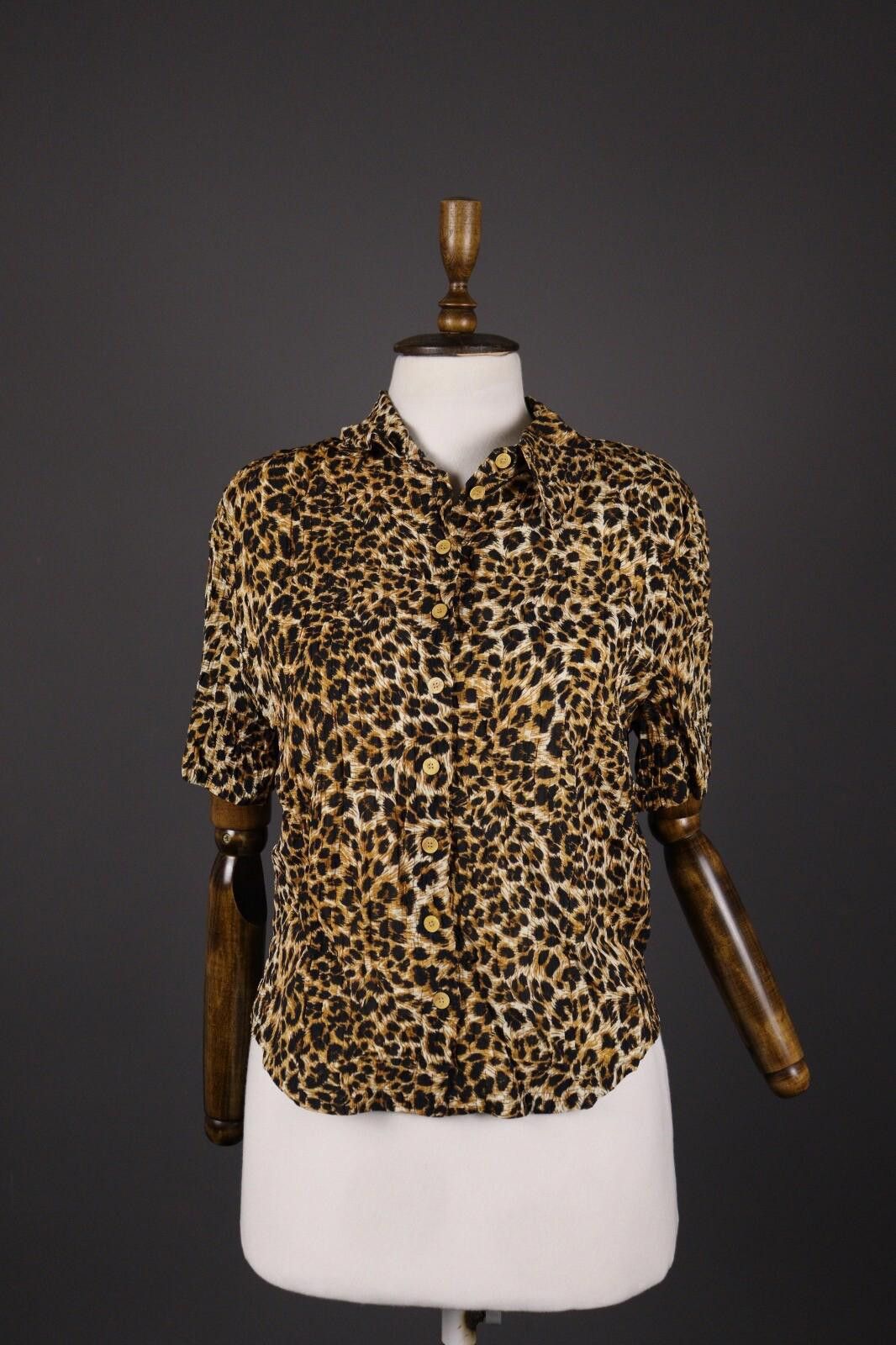 Nanushka Nanushka Leopard Print Top Button Down Blouse Shirt Size M Size M / US 6-8 / IT 42-44 - 1 Thumbnail
