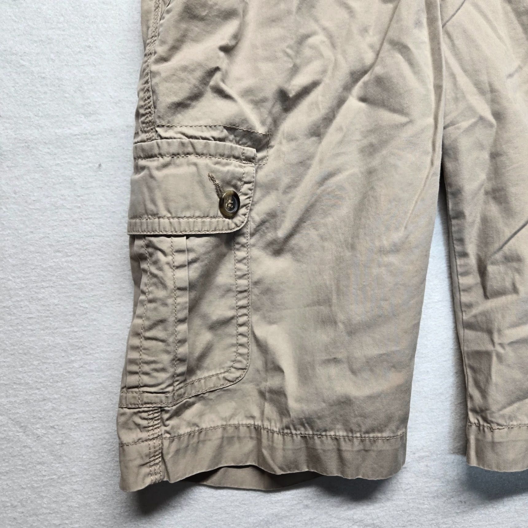 Liz Claiborne Liz Claiborne Cargo Shorts Women's Size 4 Brown Solid Activewear Casual Travel Size 27" / US 4 / IT 40 - 3 Thumbnail