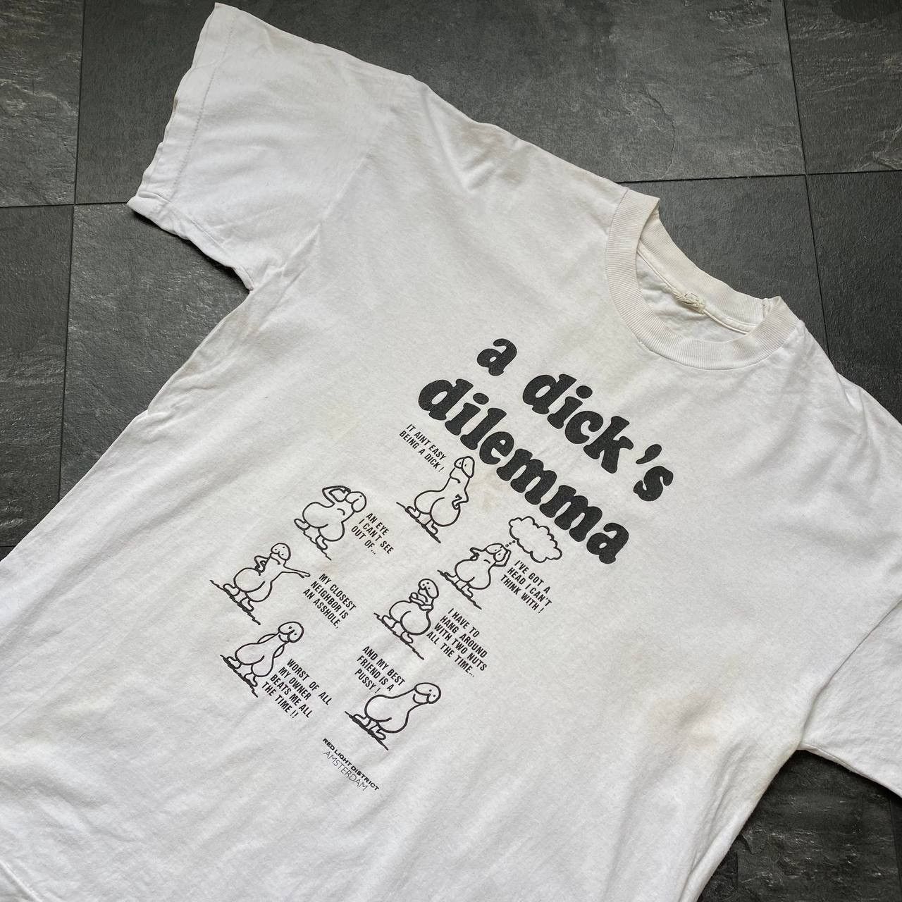 Vintage Vintage humour a dicks dilemma tee shirt Size US XL / EU 56 / 4 - 2 Thumbnail