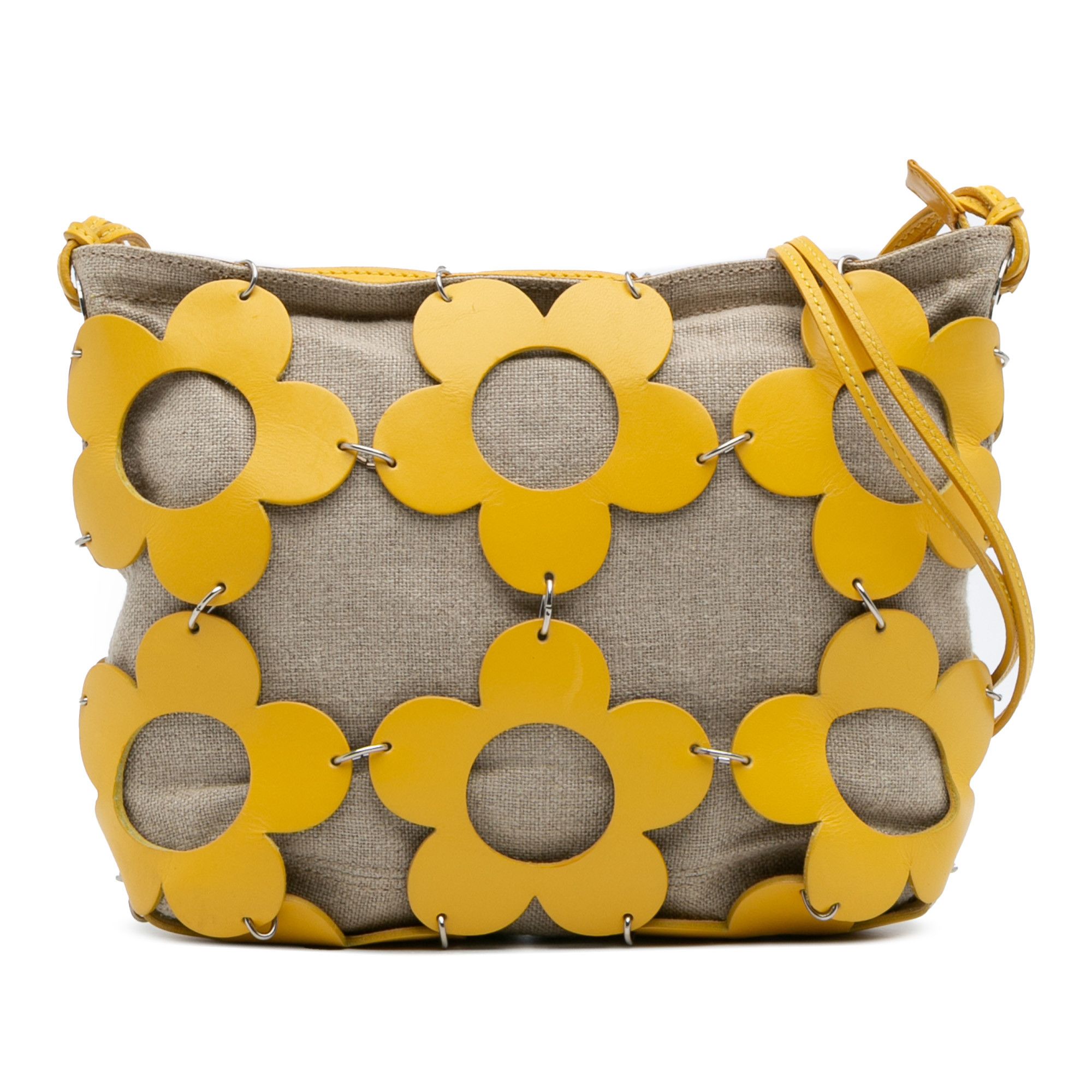Celine Celine Canvas and Leather Cutout Flower Crossbody Size ONE SIZE - 1 Thumbnail