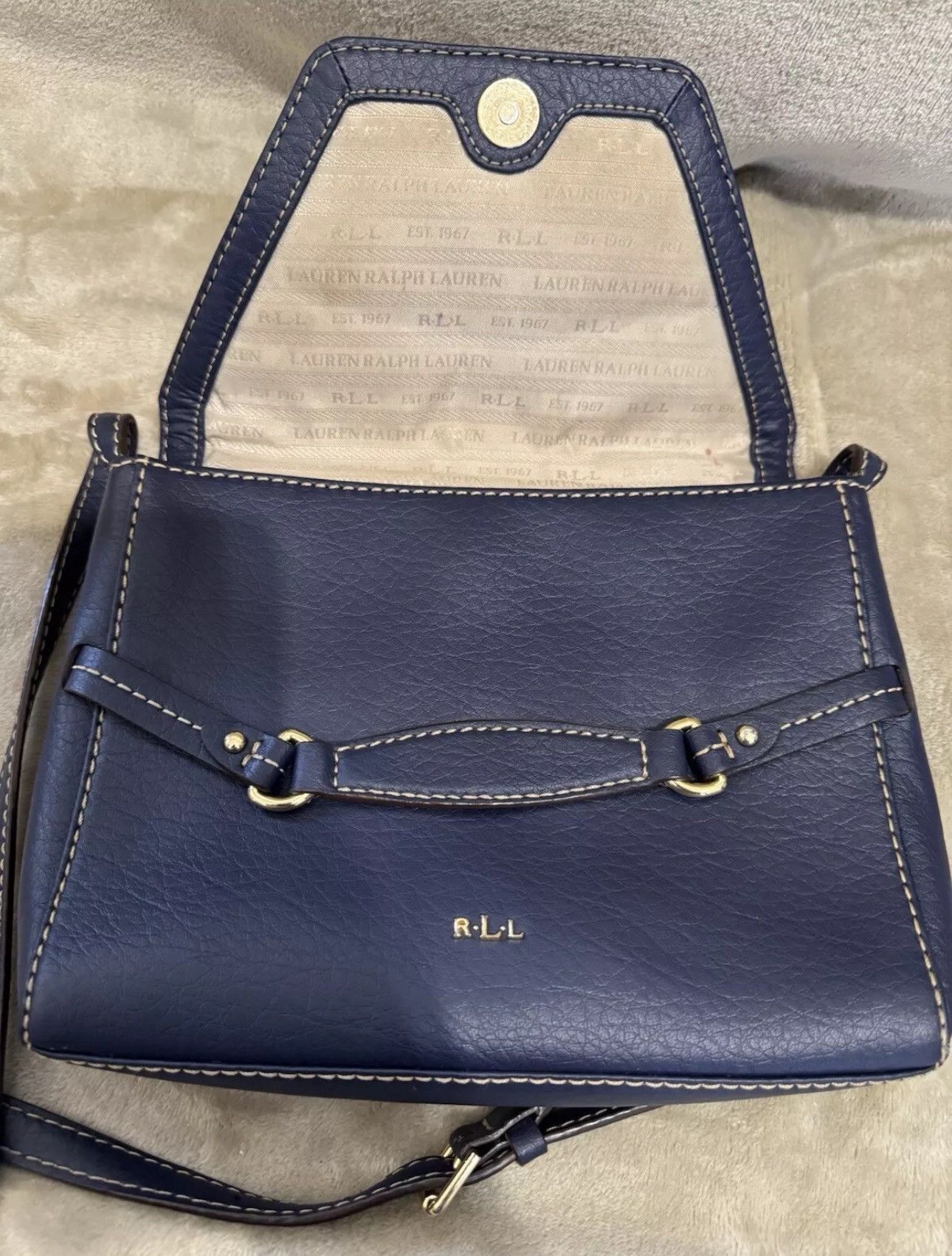 Ralph Lauren Ralph Lauren Navy Blue Shoulder Bag Size ONE SIZE - 2 Thumbnail