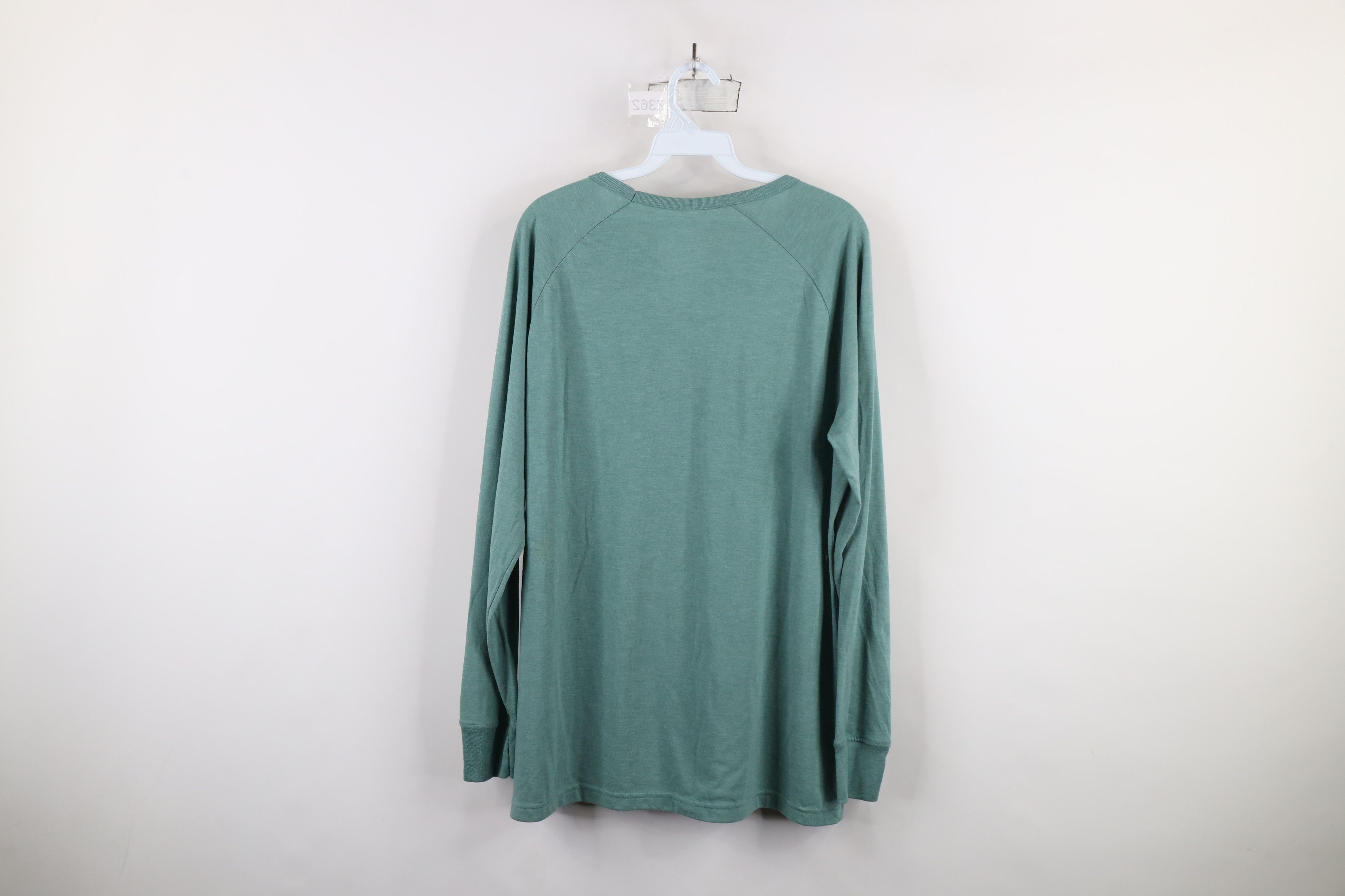 The North Face × Vintage The North Face Van Jersey Knit Long Sleeve T-Shirt Green Size XL / US 12-14 / IT 48-50 - 9 Thumbnail