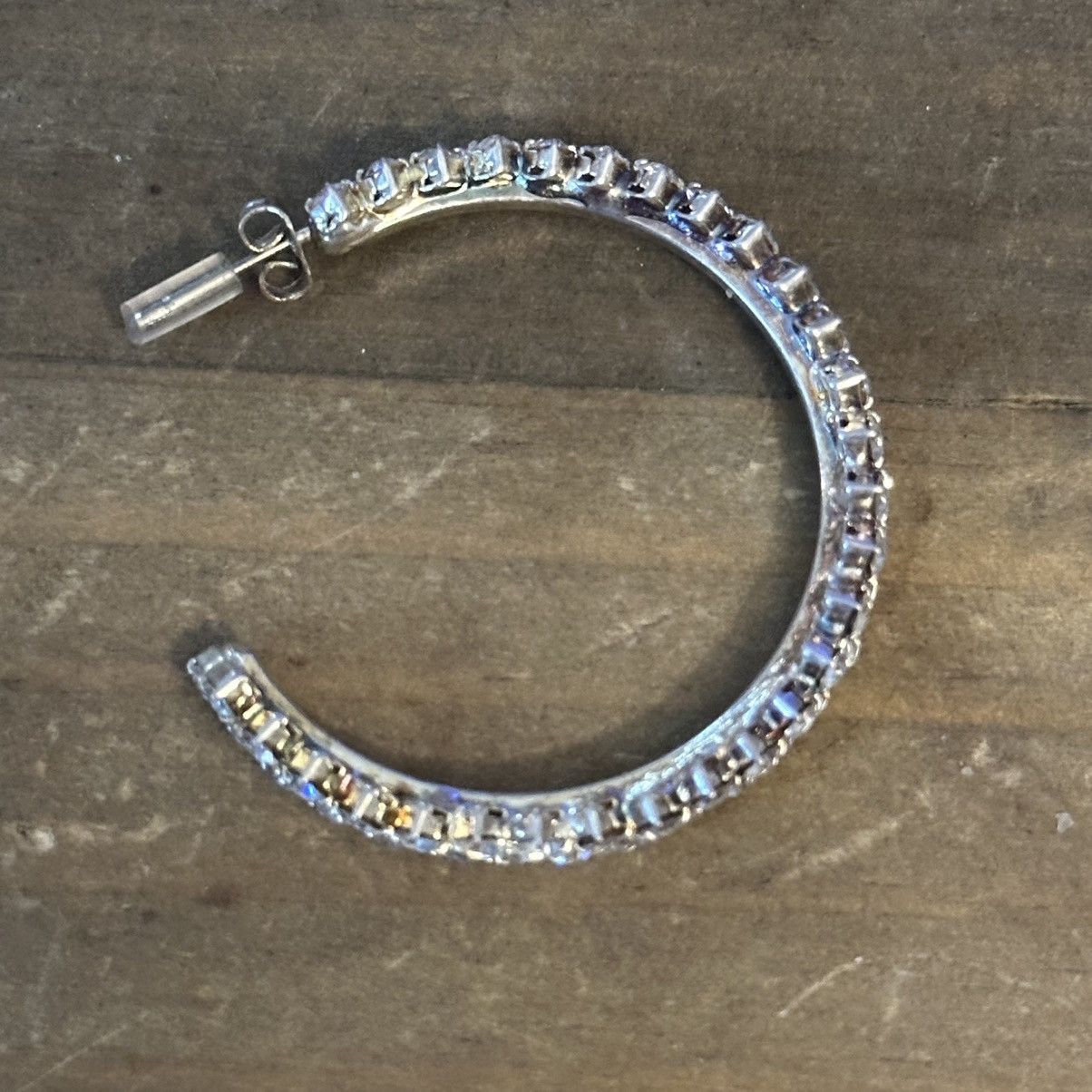 Other Rhinestone hoop post earrings Size ONE SIZE - 3 Thumbnail