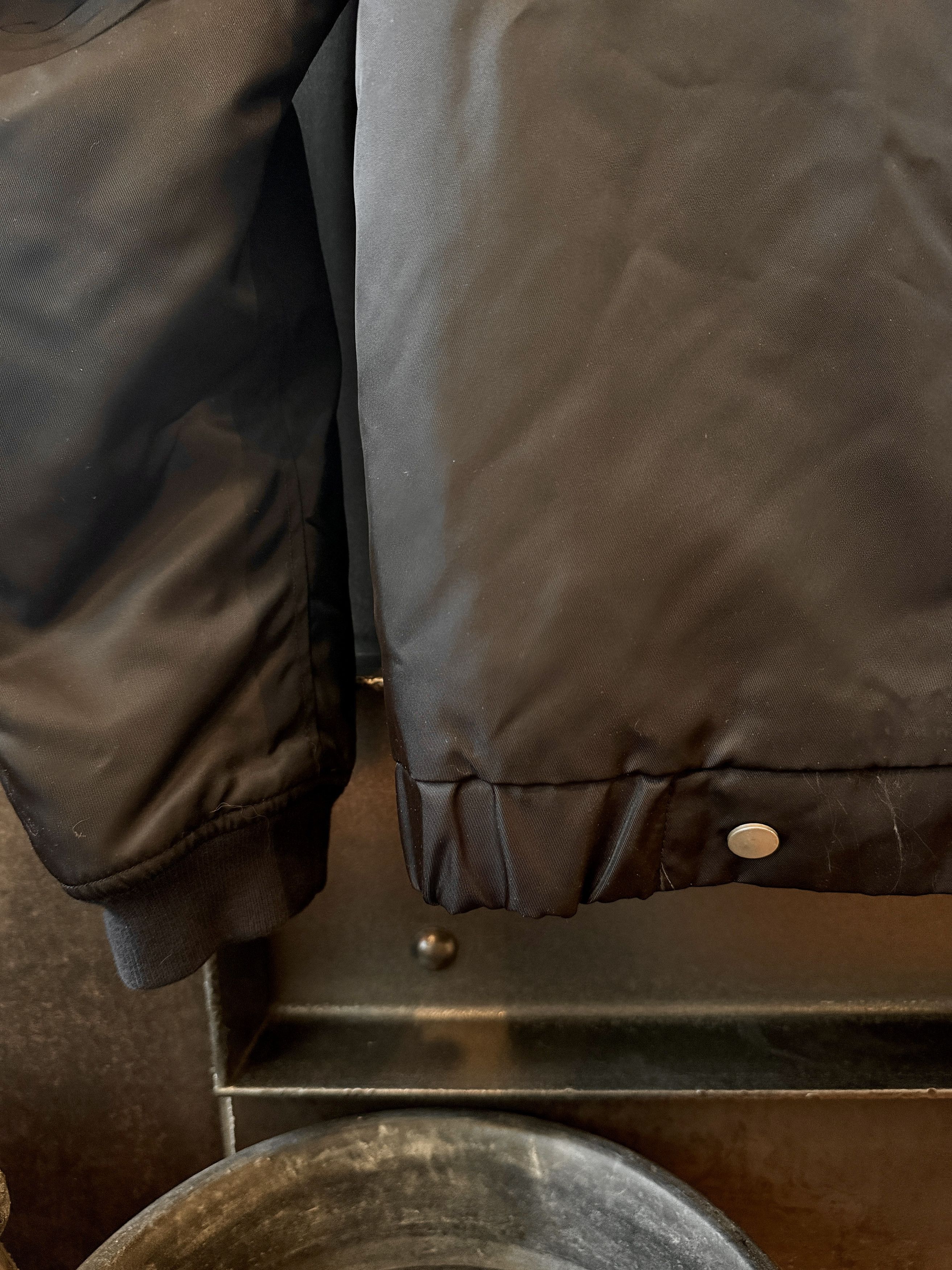 Our Legacy Our Legacy Dark Blue Luxury Satin Bomber Jacket Size US L / EU 52-54 / 3 - 14 Thumbnail