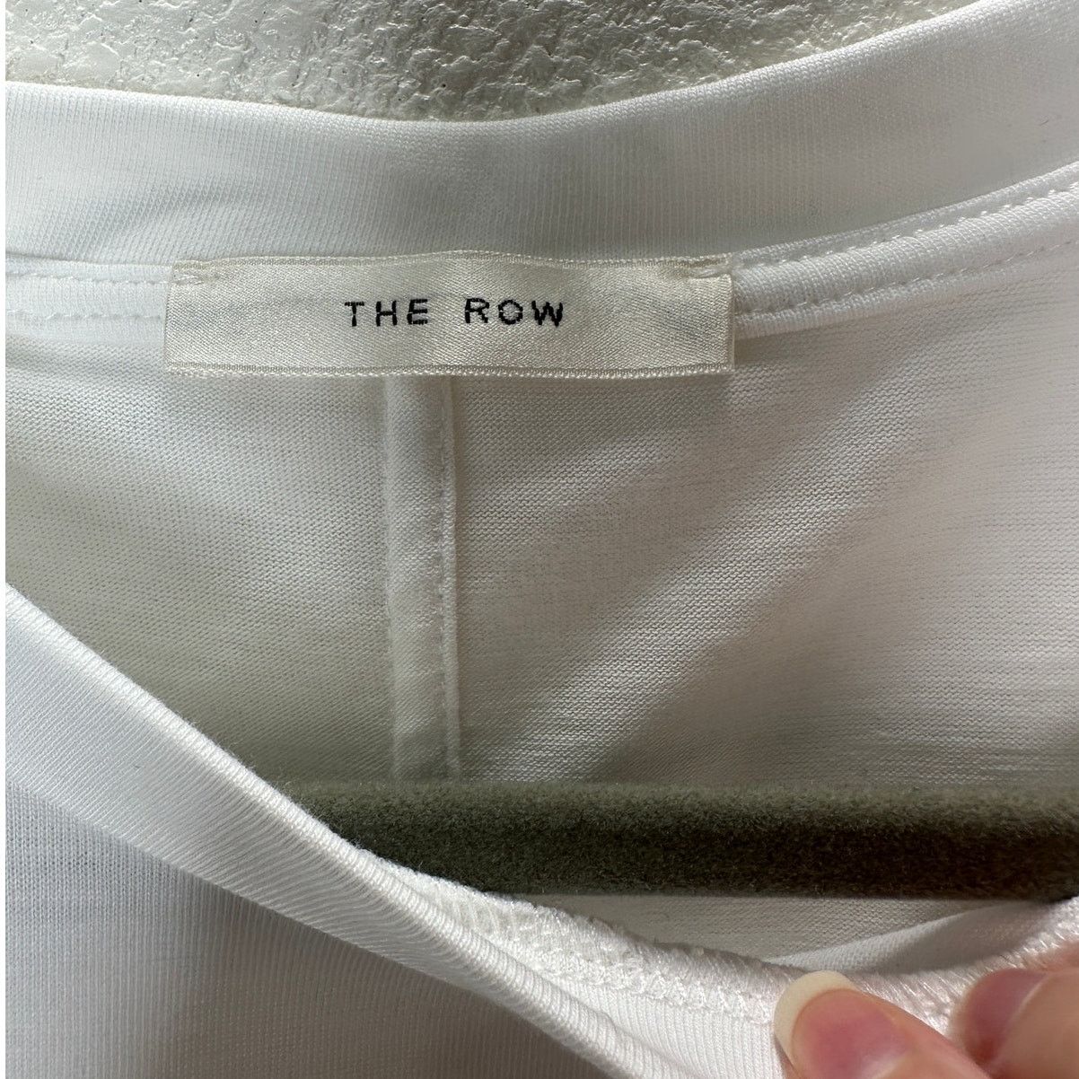 The Row NWT The Row White Chiara Cotton Crewneck Back Seam T-Shirt L Size L / US 10 / IT 46 - 10 Thumbnail