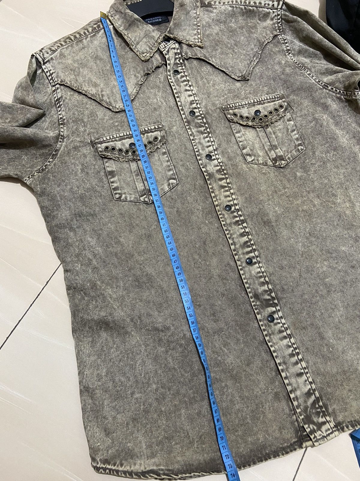 Japanese Brand Distressed strage heaven studed KMRii Style shirt Size US M / EU 48-50 / 2 - 10 Thumbnail