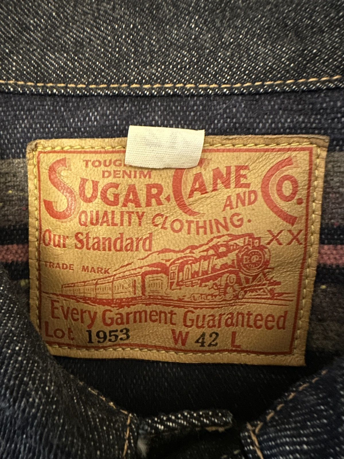 Sugar Cane Sugar cane 1953 type 2 blanket lined raw denim jacket Size US L / EU 52-54 / 3 - 4 Thumbnail