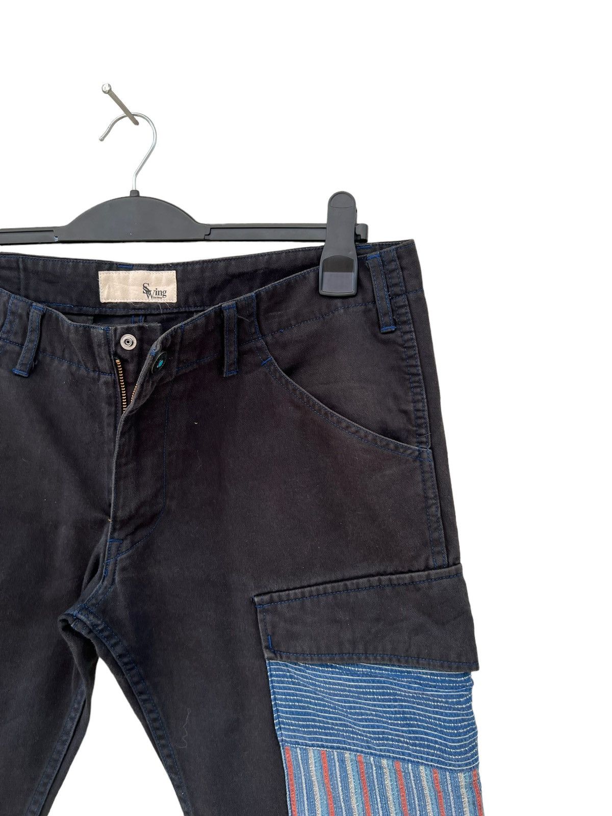 Vintage Vintage Swing Incomp Japan Hybrid Fade Black Cargo Trouser Size US 32 / EU 48 - 11 Thumbnail