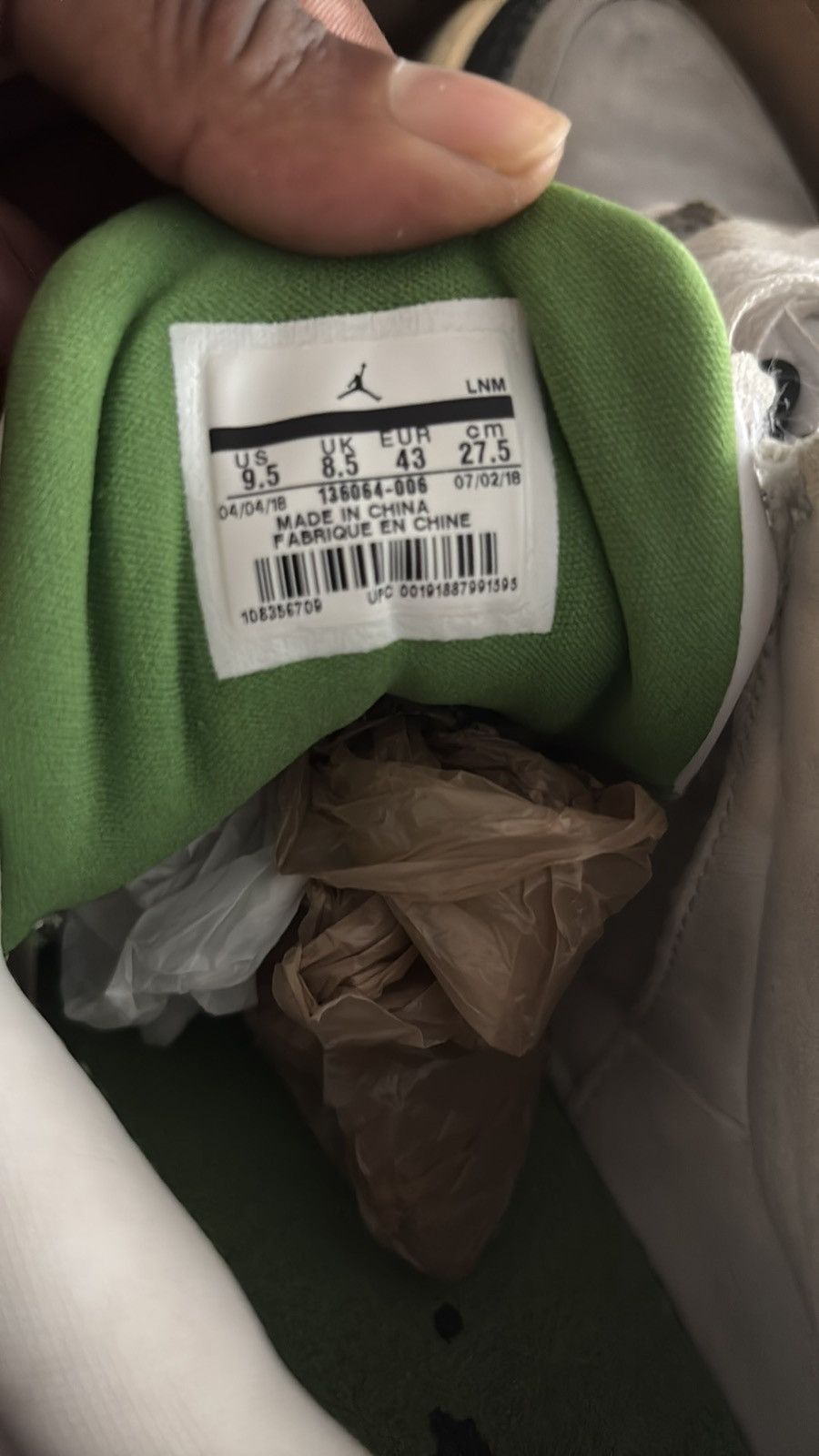 Jordan Brand Air Jordan retro 3 chlorophyll size 9.5 Size US 9.5 / EU 42-43 - 6 Thumbnail