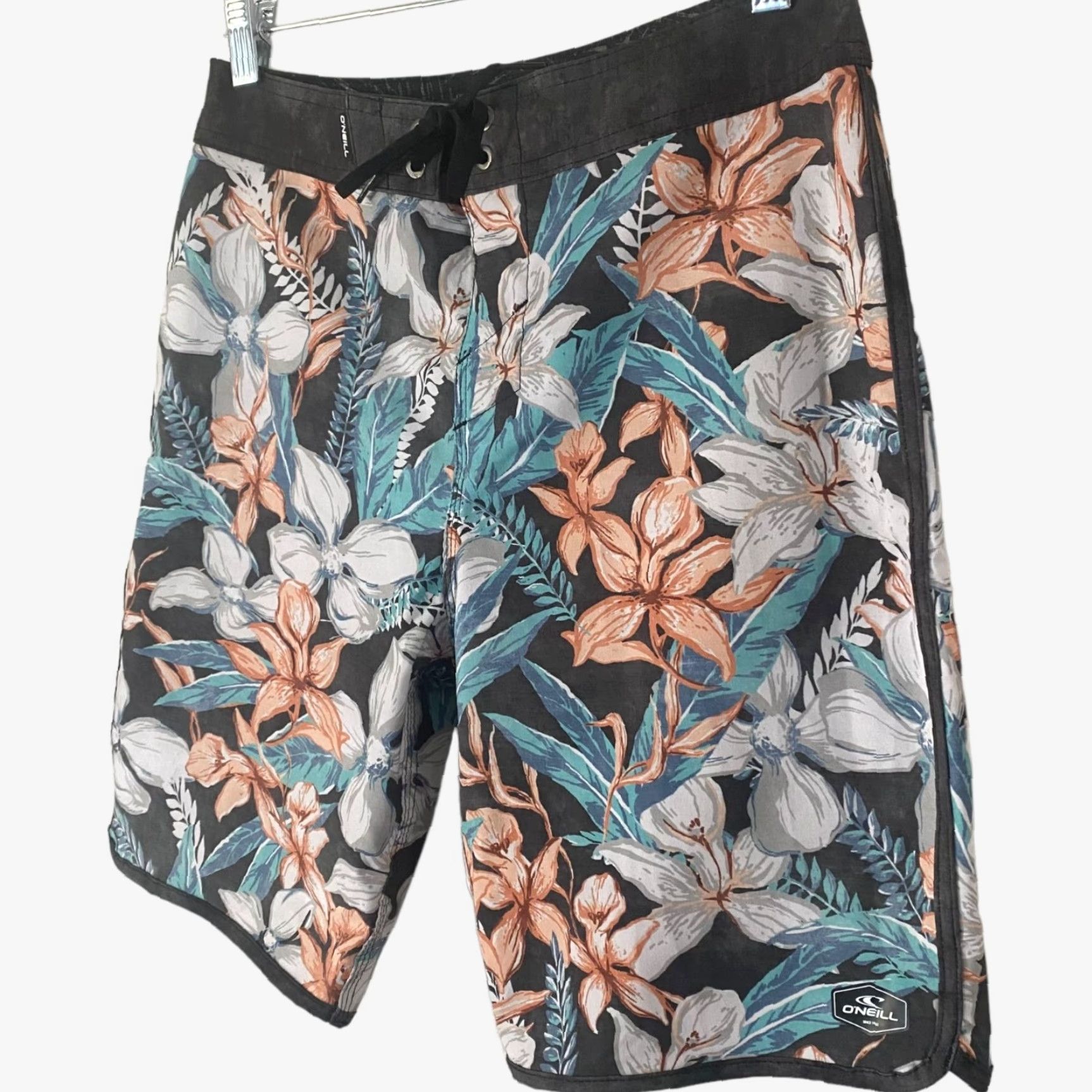 O'Neill O'Neill Hyperfreak Board Shorts Men's 28 Floral Water-Resistant Stretch Swim Size US 28 / EU 44 - 2 Thumbnail