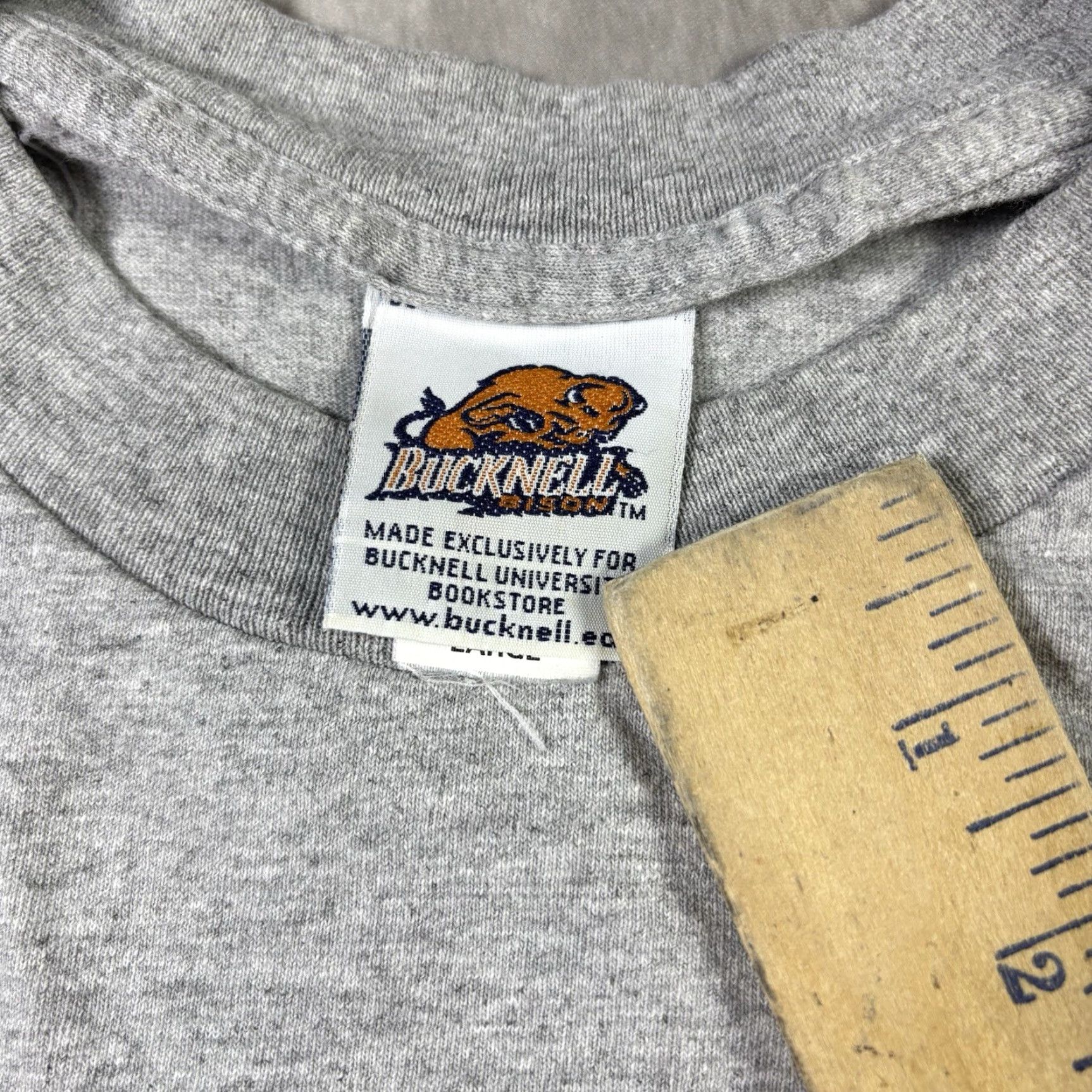 Fruit Of The Loom VINTAGE Bucknell University Field Hockey T Shirt Gray L 90s Mens Crew Neck Short Sleeve Cotton Fruit of the Loom Size US L / EU 52-54 / 3 - 3 Thumbnail