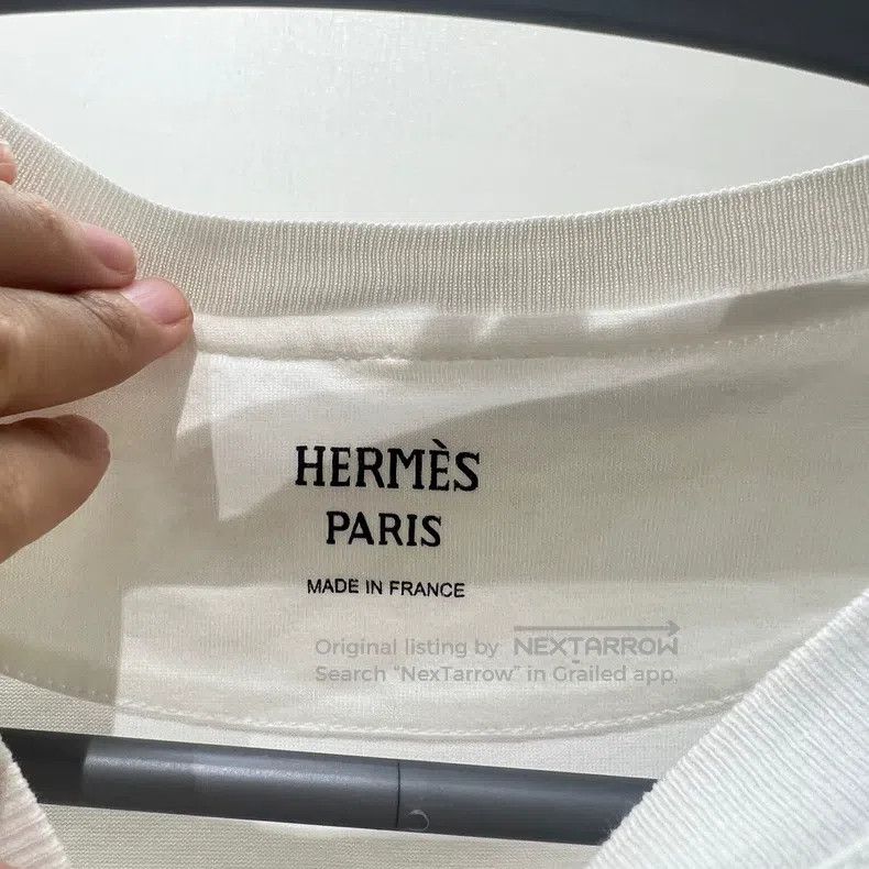 Hermes Hermes Note Pattern Wing Printed Short Sleeve T-shirt Size XS / US 0-2 / IT 36-38 - 3 Thumbnail