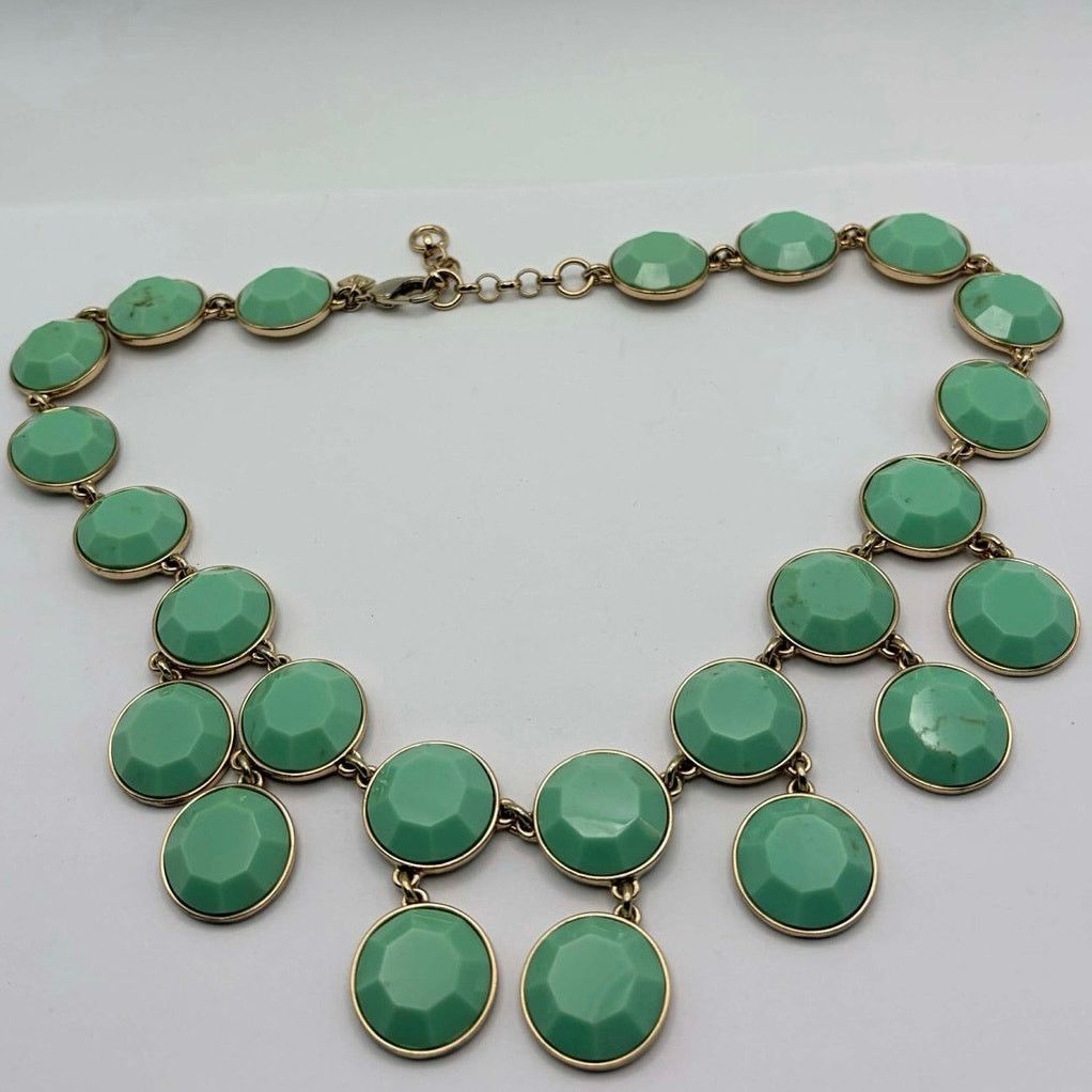 Other Turquoise & Gold Drop Necklace Size ONE SIZE - 3 Thumbnail