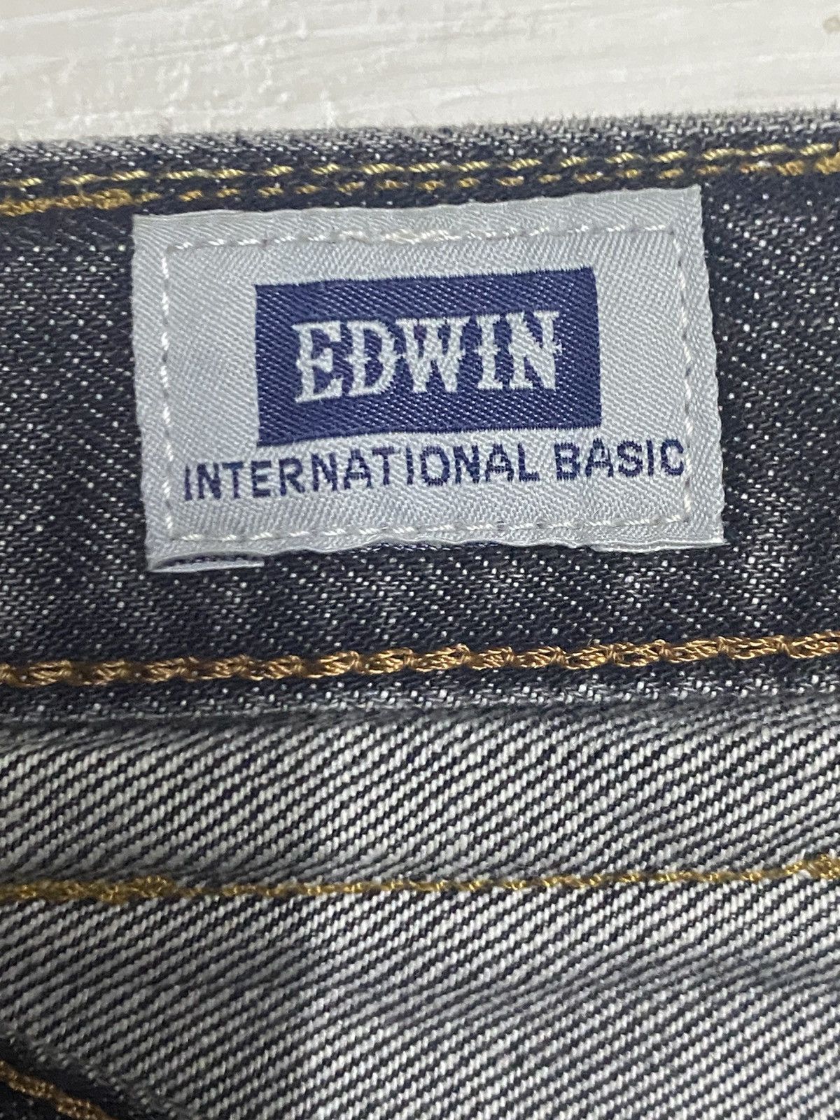 Edwin Vtg Edwin International Basic 403 Black Denim Loose Jeans Size US 34 / EU 50 - 16 Thumbnail