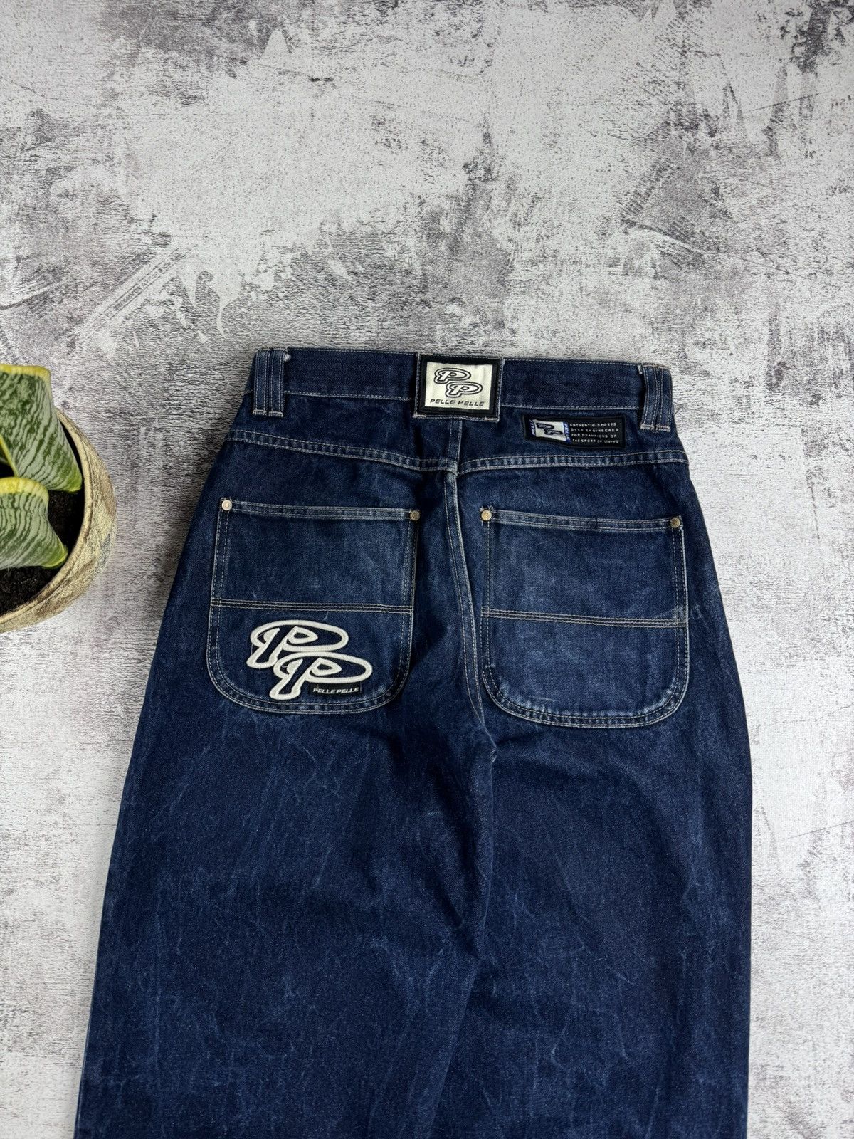 Pelle Pelle PELLE PELLE DENIM RAP HIP HOP BAGGY CARPENTER 90S JEANS PANTS Size US 30 / EU 46 - 6 Thumbnail