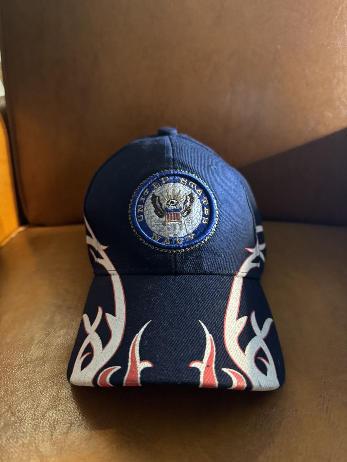 Other Vintage Y2K Black/Red Flame Cap Hat Size ONE SIZE - 2 Thumbnail