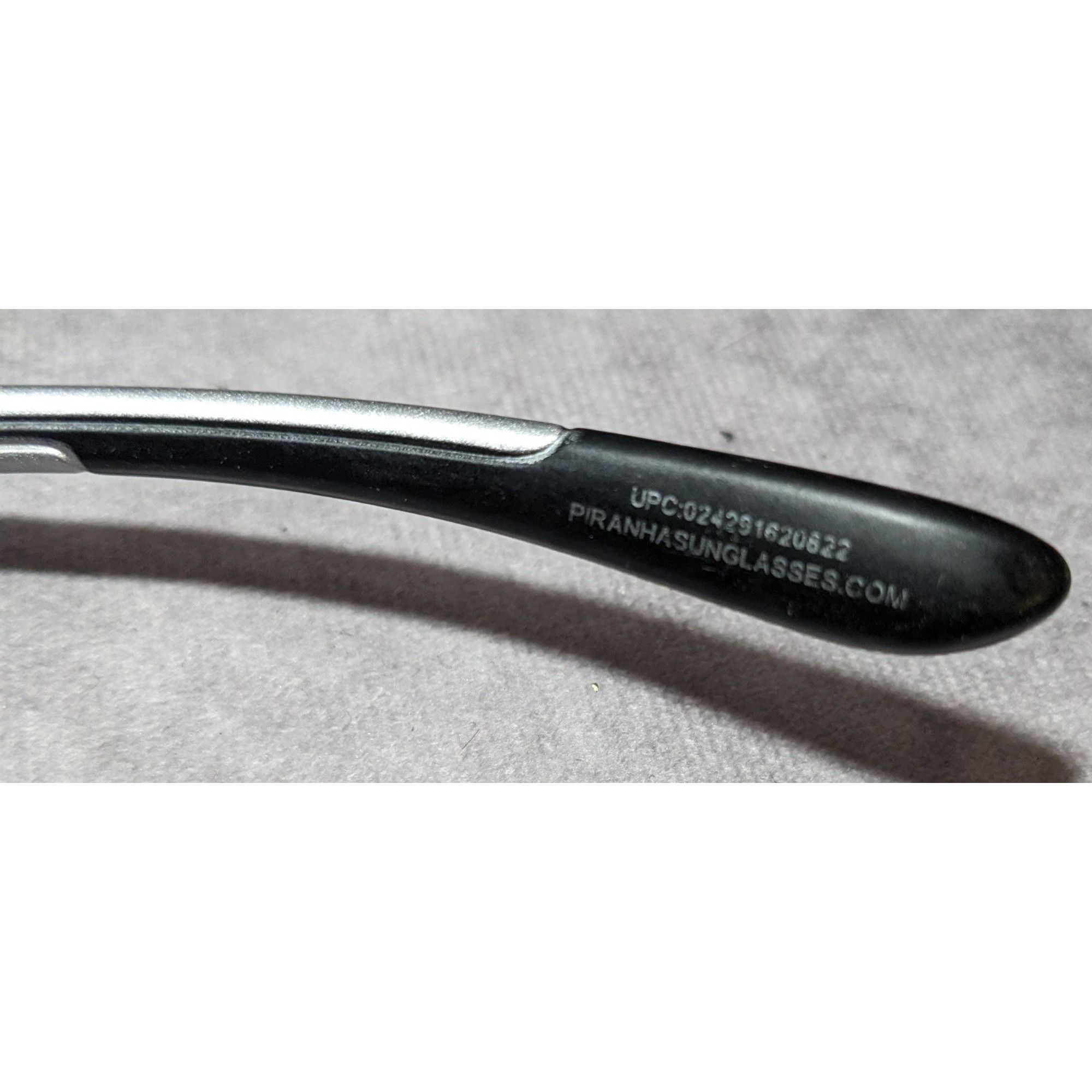 Other Piranha Black And Silver Sporty 90s Style Sunglasses Size ONE SIZE - 7 Thumbnail