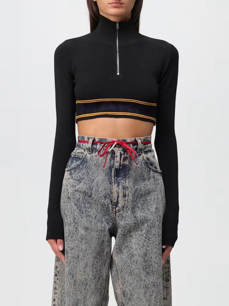 Marni o1y1125 Turtleneck Sweater in Black/Yellow Size M / US 6-8 / IT 42-44 - 1 Thumbnail