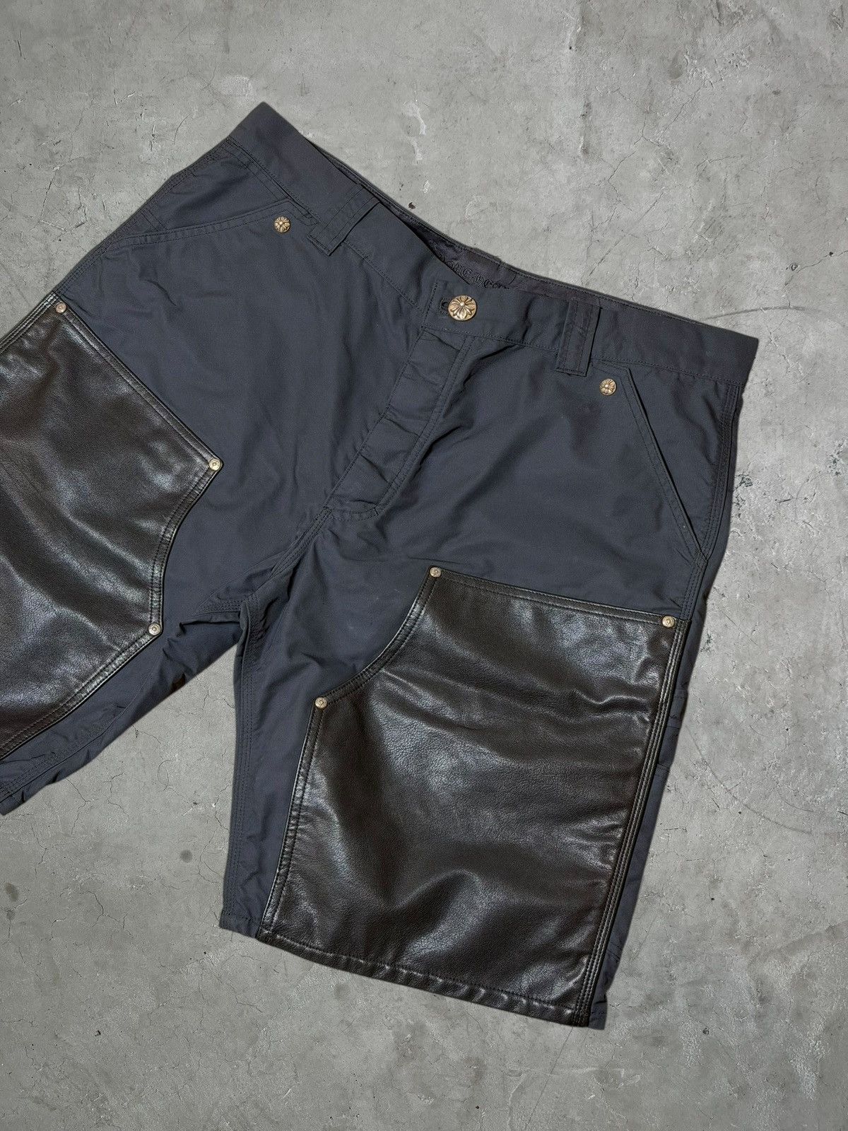 Chrome Hearts Chrome Hearts Carpenter Nylon Leather Patch Shorts Size US 38 / EU 54 - 3 Thumbnail