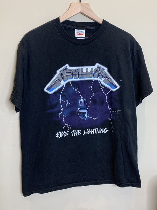 Vintage *RARE* Vintage Metallica Ride The Lightning Band Tour Shirt ...