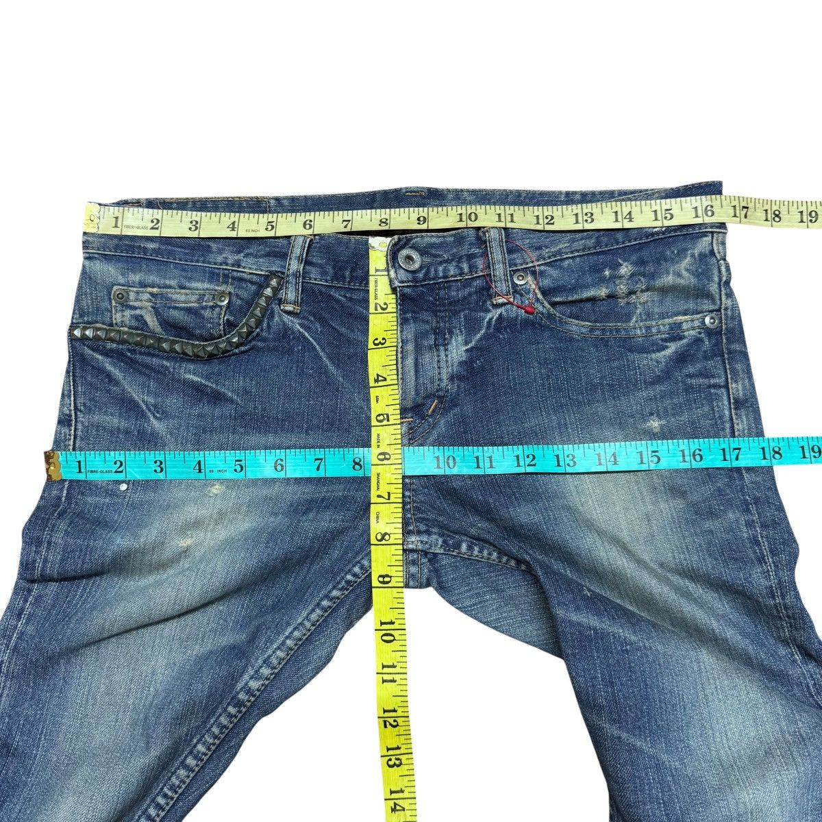 Hysteric Glamour Hysterics Glamour Denim Skinny Jeans Studded Size 32" / US 10 / IT 46 - 19 Thumbnail