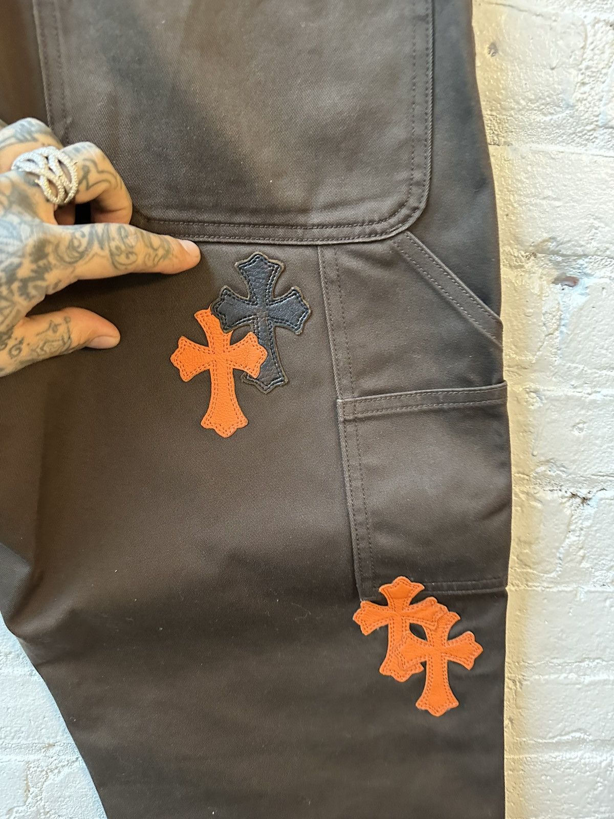 Chrome Hearts Chrome Hearts double knee carpenter cross patch jeans Size US 34 / EU 50 - 9 Thumbnail