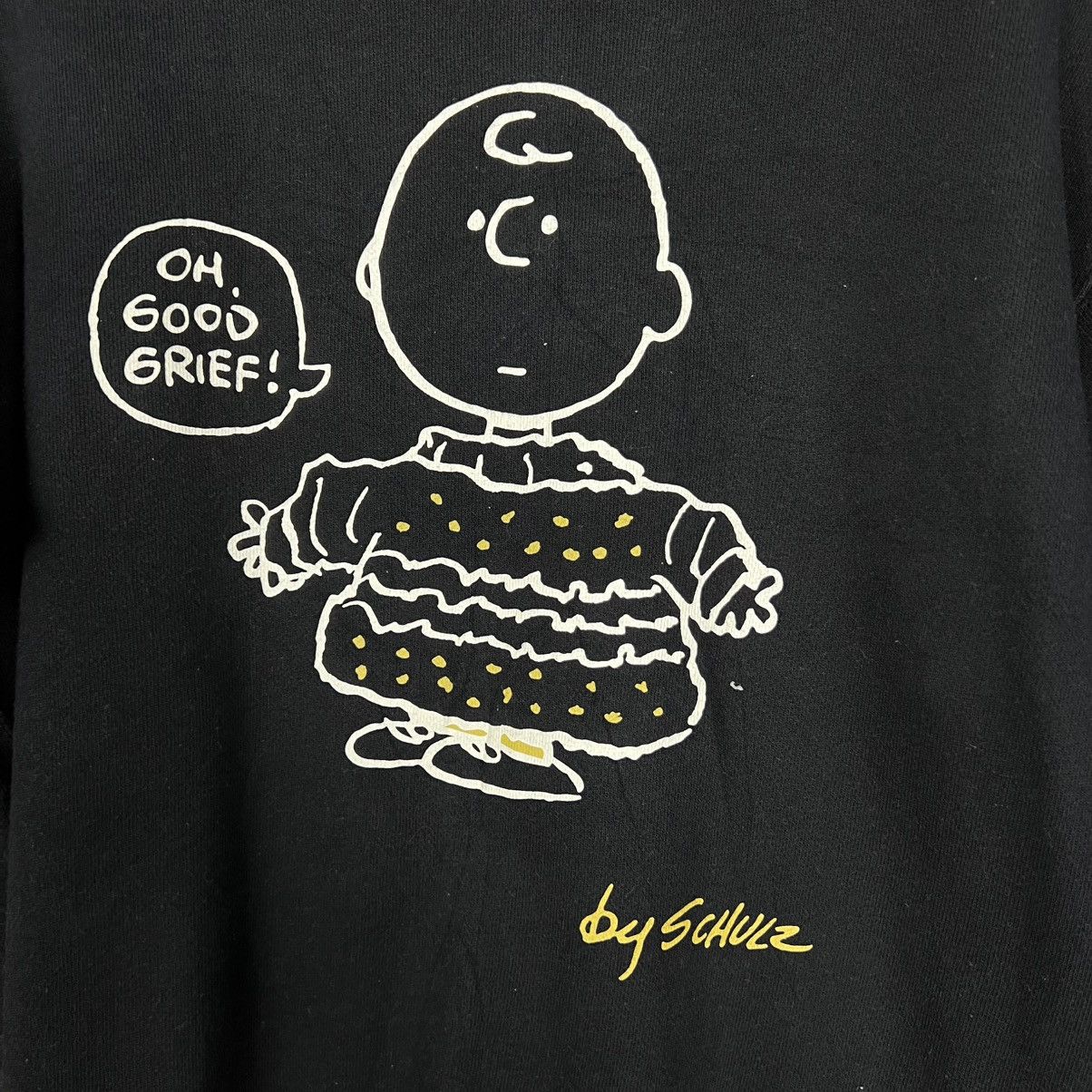 Peanuts UNIQLO X PEANUTS Big Logo Crewneck Sweatshirt #4066-C185 Size US L / EU 52-54 / 3 - 3 Thumbnail