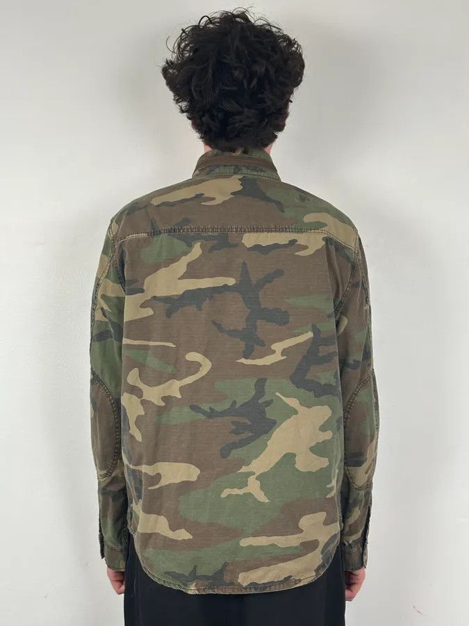 Polo Ralph Lauren 2010s Ralph Lauren Olive Camo Military Shirt Jacket Size US M / EU 48-50 / 2 - 3 Thumbnail