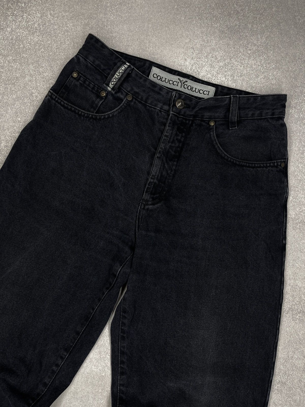 Carlo Colucci Vintage Carlo Colucci Denim Jeans Black Italy Size US 34 / EU 50 - 8 Thumbnail