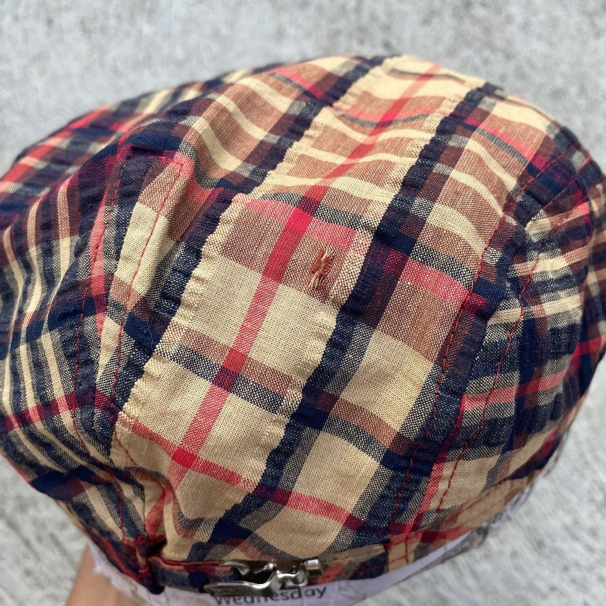 Japanese Brand × Vintage Vintage Tartan flat cap by skyline Size ONE SIZE - 7 Thumbnail