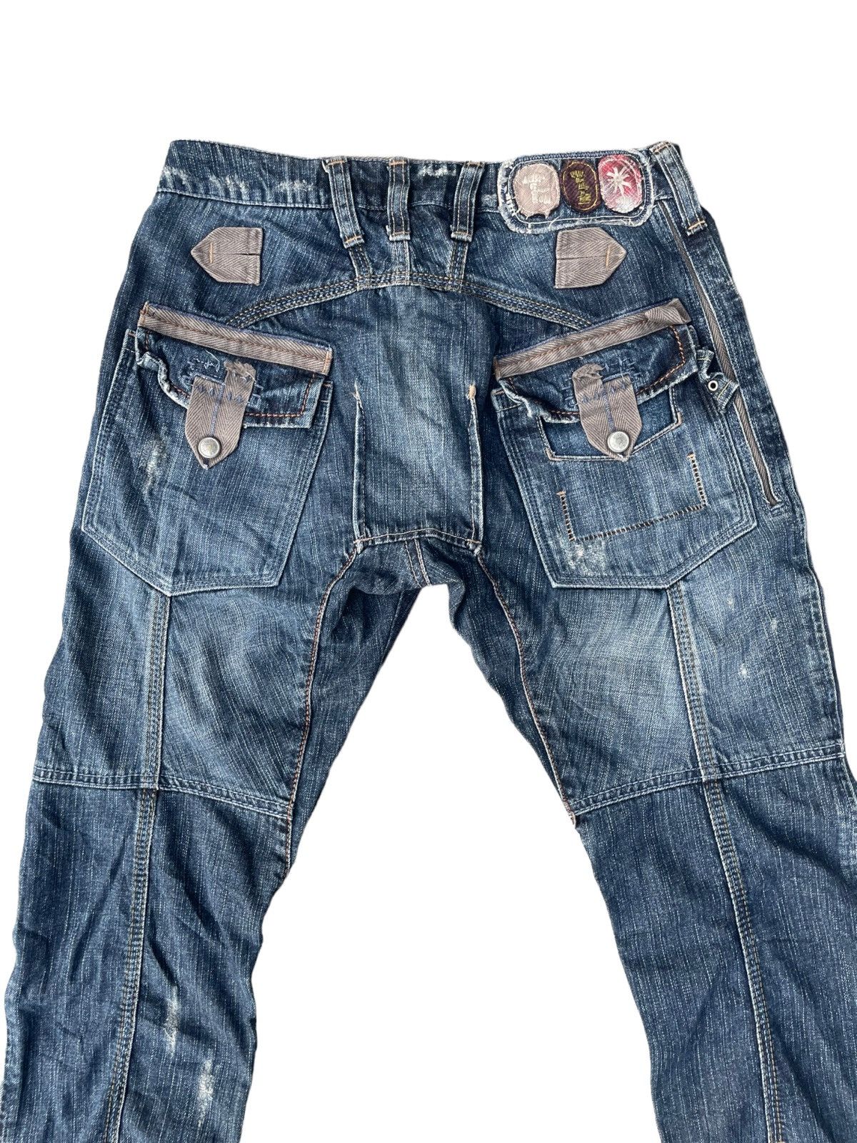 Marithe + Francois Girbaud Marithe Francois Girbaud Steel Lock Distressed Jeans Denim Size US 30 / EU 46 - 17 Thumbnail