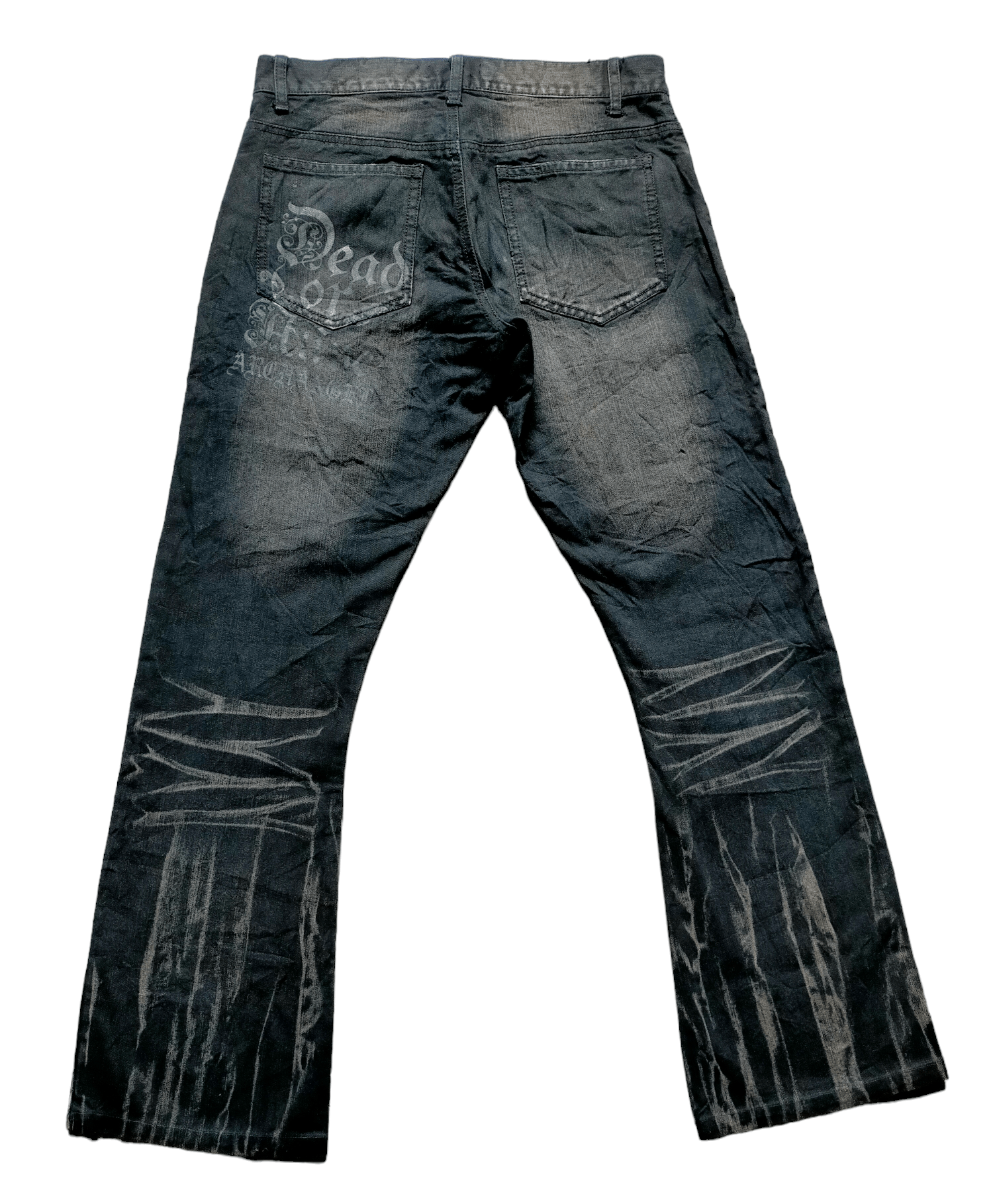 If Six Was Nine Flare Jeans In the Attic Patchwork Stude Punk Boot cut Size US 30 / EU 46 - 2 Thumbnail
