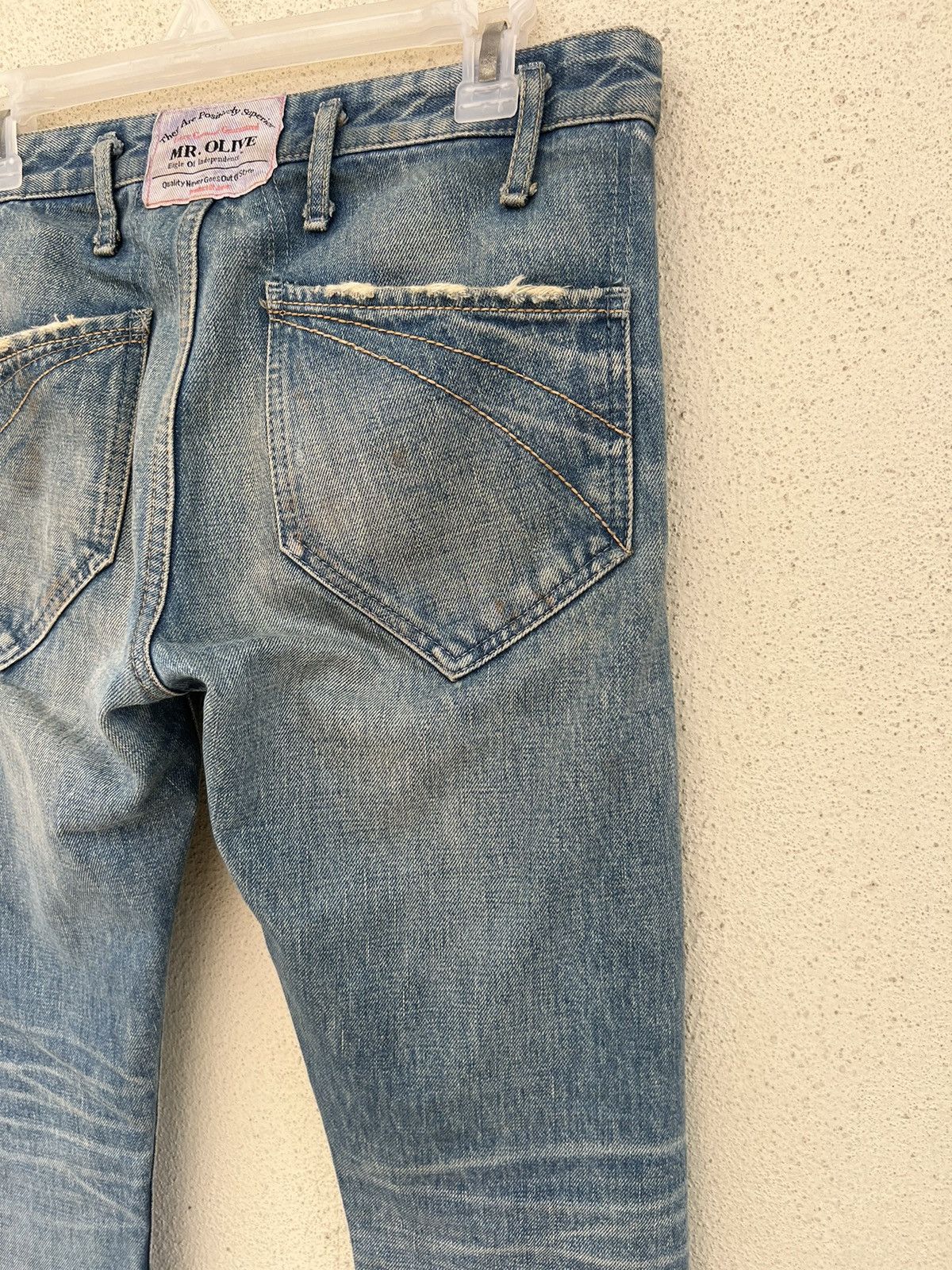 Mr. Olive Mr. Olive Japan Mud Denim Selvedge Distressed Jeans Size US 29 - 19 Thumbnail