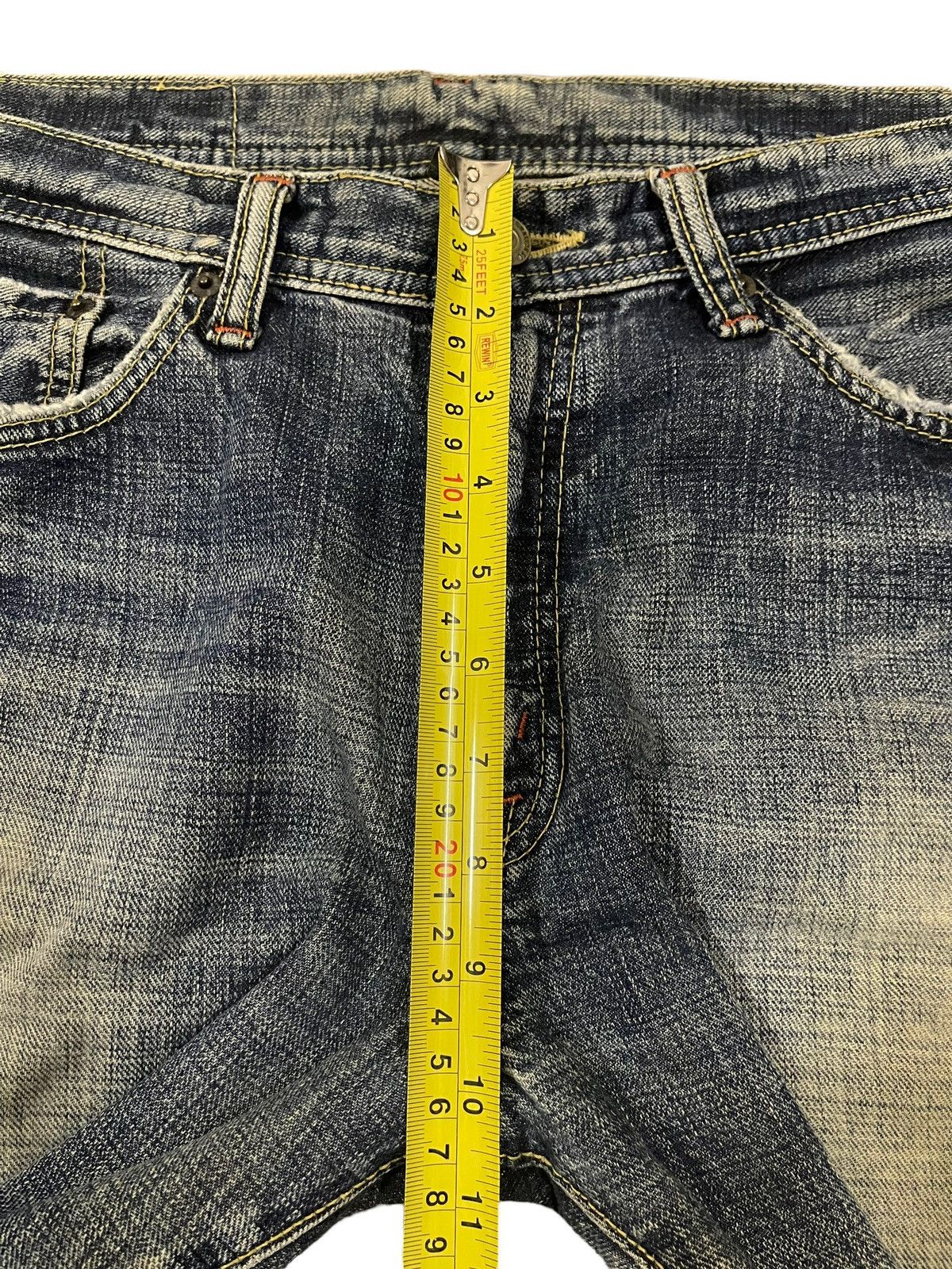 Evisu Vintage Japanese Brand Blue Wash Distressed Style Jeans Size US 32 / EU 48 - 14 Thumbnail