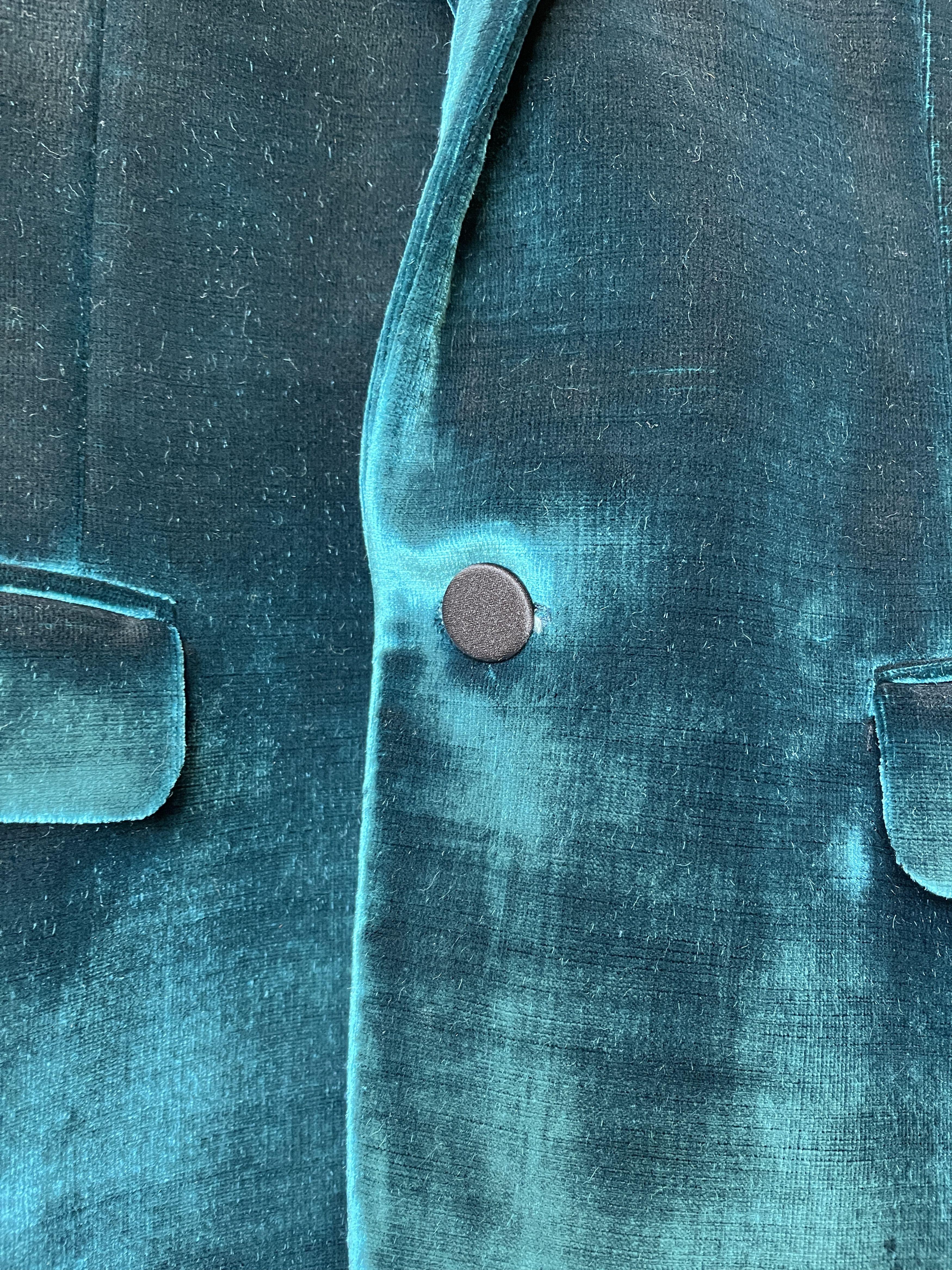 Saint Laurent Paris Saint Lauren Silk & Cotton Blazer Size 46S - 3 Thumbnail