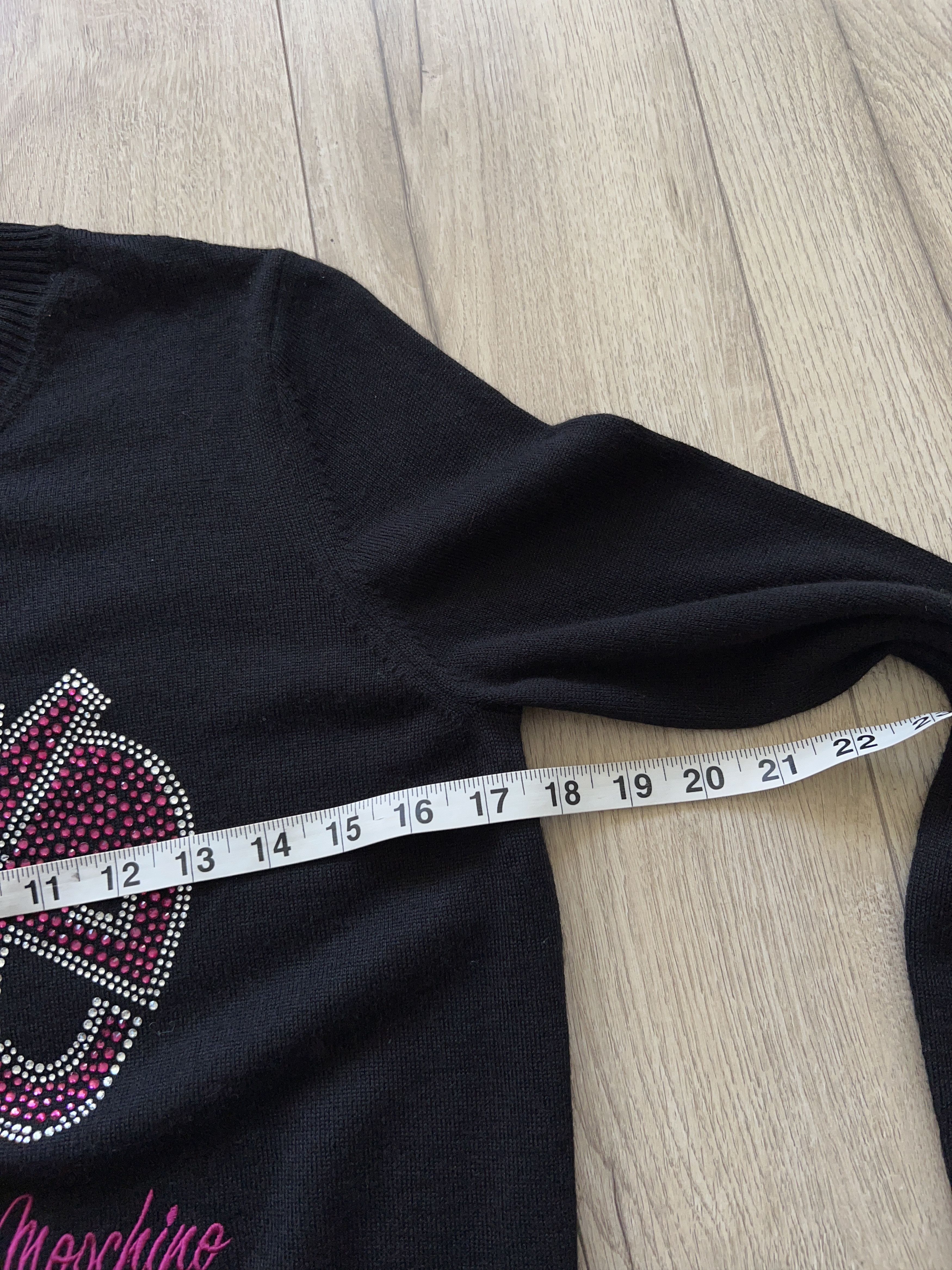 Designer × Love Moschino LOVE MOSCHINO Big Logo Wool Acrylic Sweater Jumper Pullover Size M / US 6-8 / IT 42-44 - 5 Thumbnail
